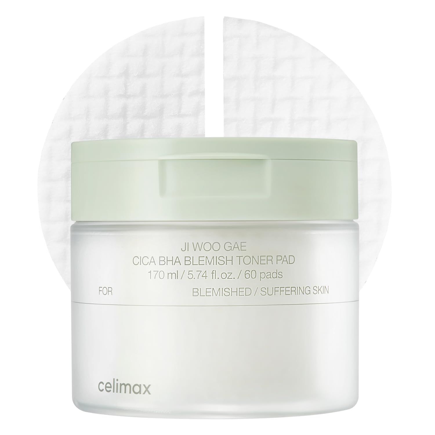 TONER PAD CELIMAX JI.WOO.GAE CICA BHA BLEMISH 60 UNIDADES - 1