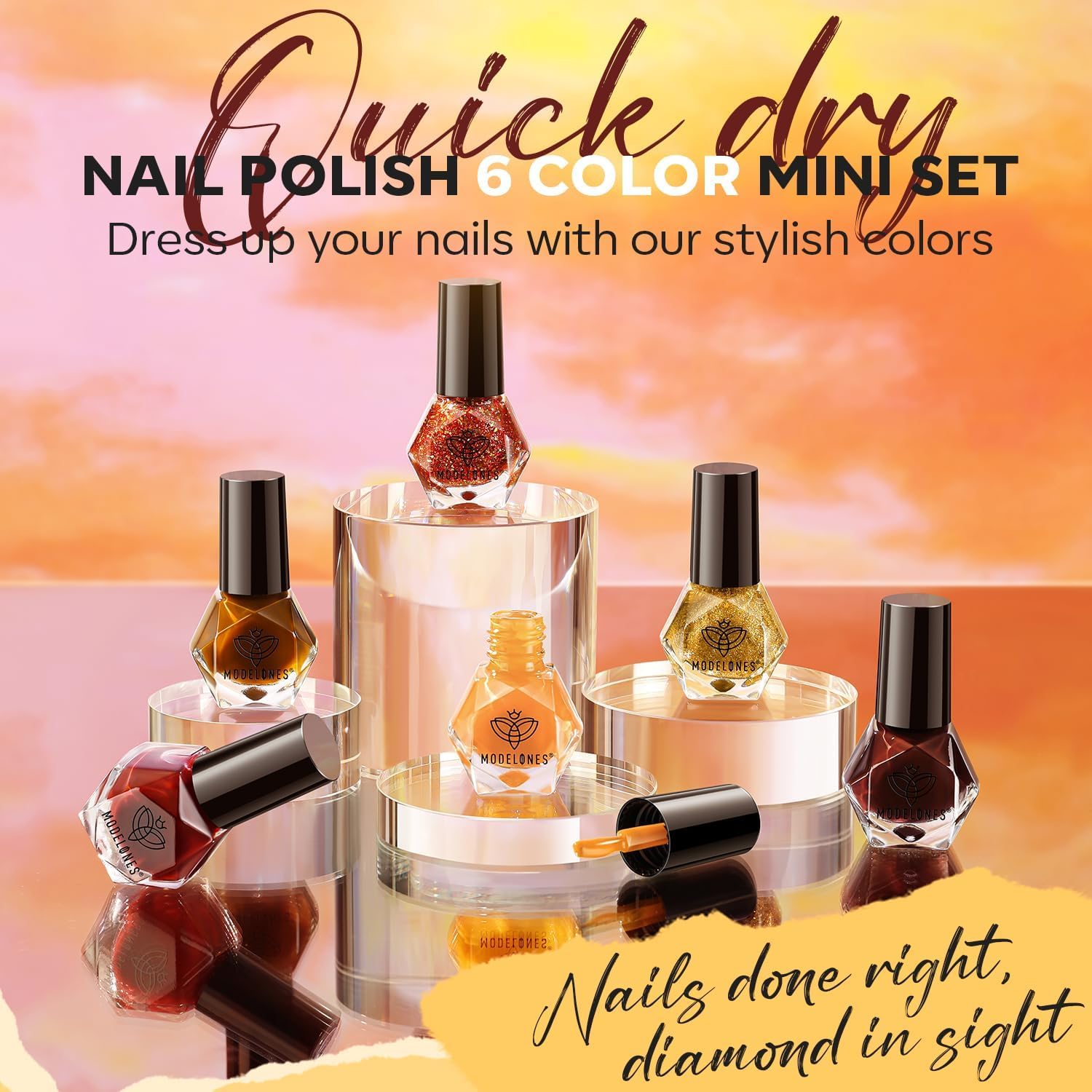ESMALTES MODELONES FALL NAIL POLISH SET 6 COLORES - 3
