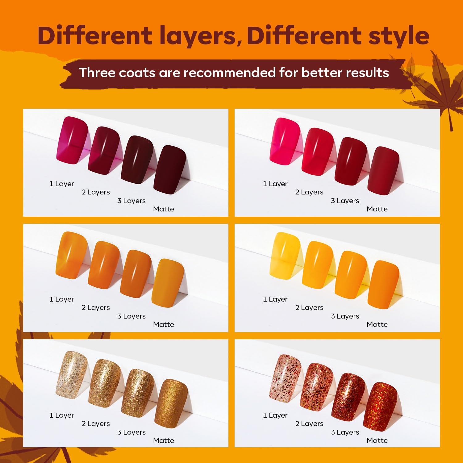 ESMALTES MODELONES FALL NAIL POLISH SET 6 COLORES - 5