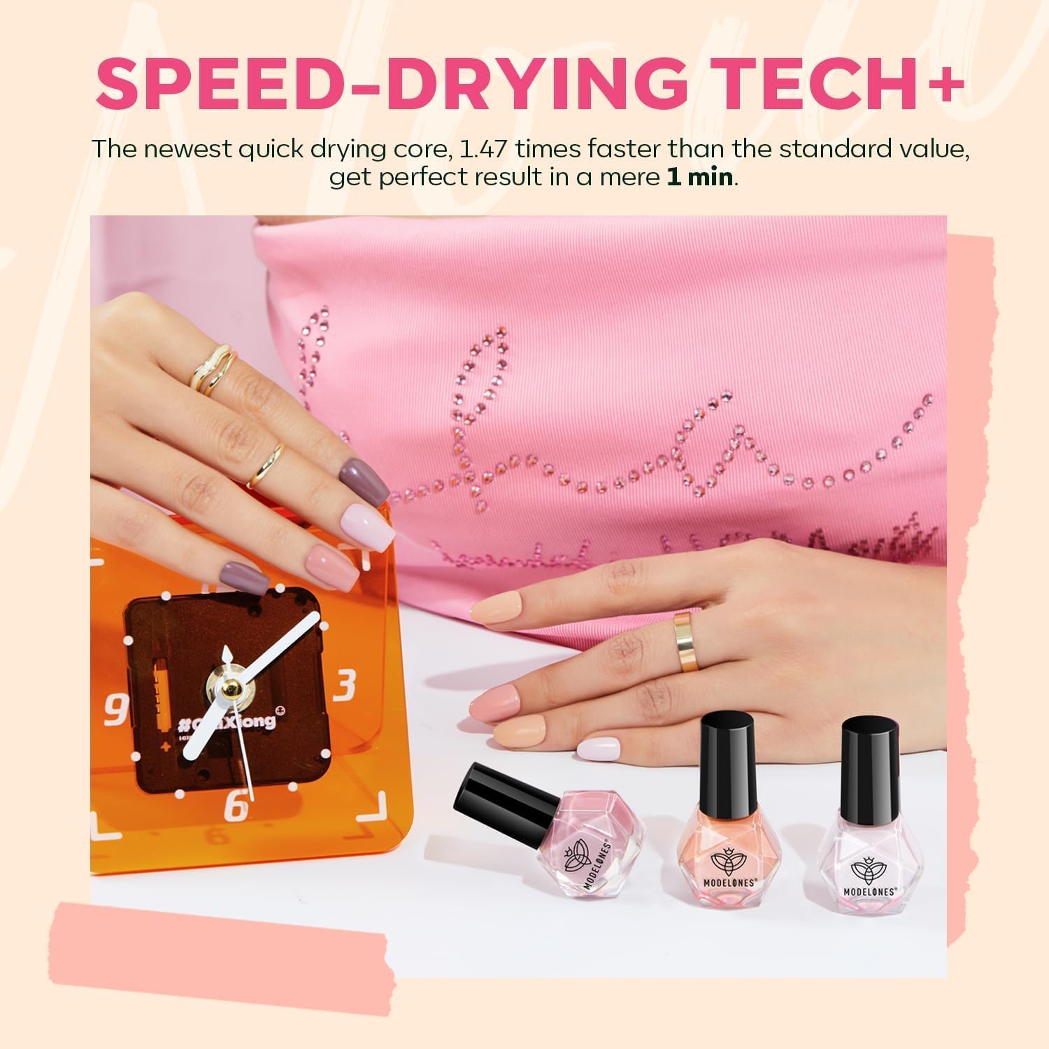 ESMALTES MODELONES SET 6 COLORES NUDE NEUTRO - 3