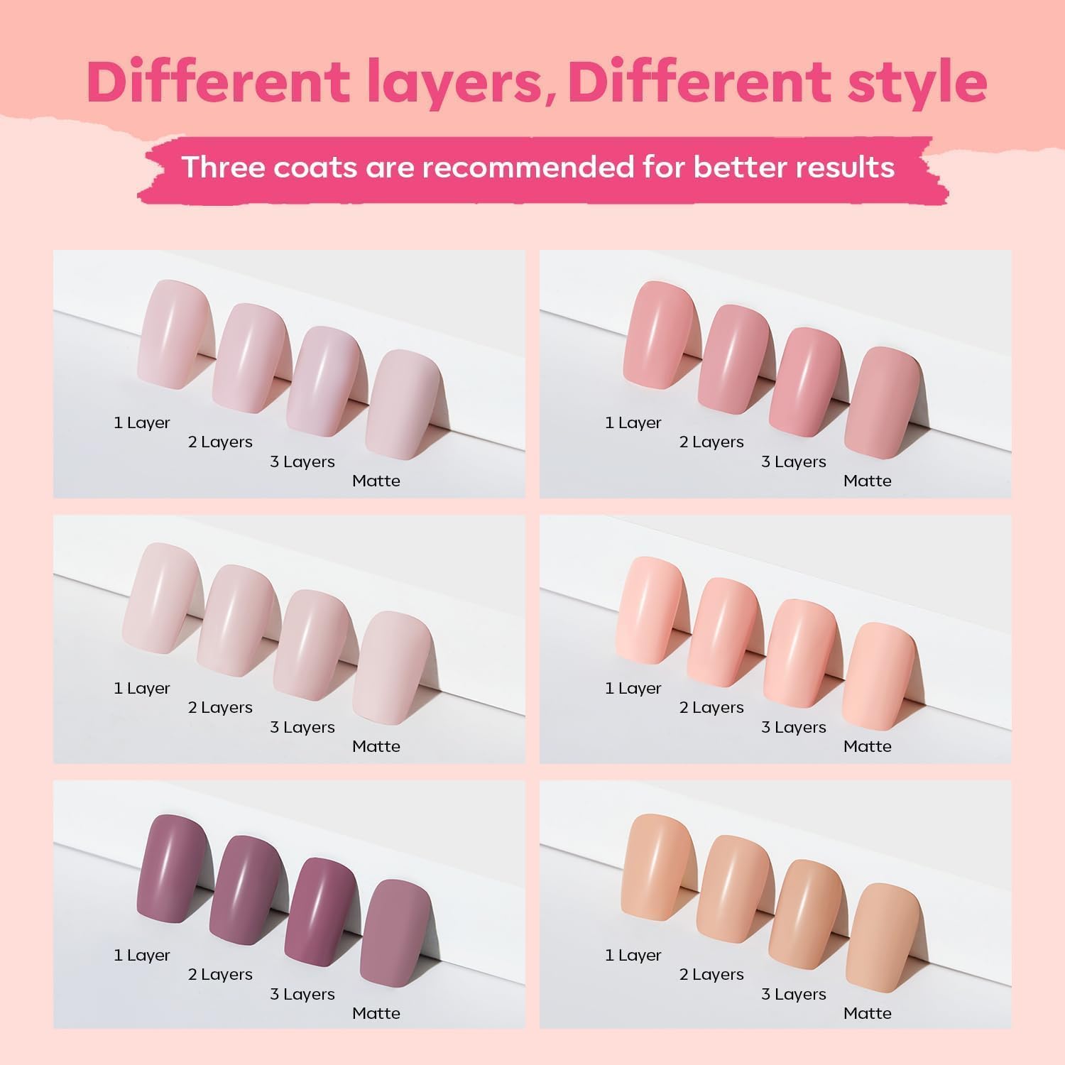 ESMALTES MODELONES SET 6 COLORES NUDE NEUTRO - 5