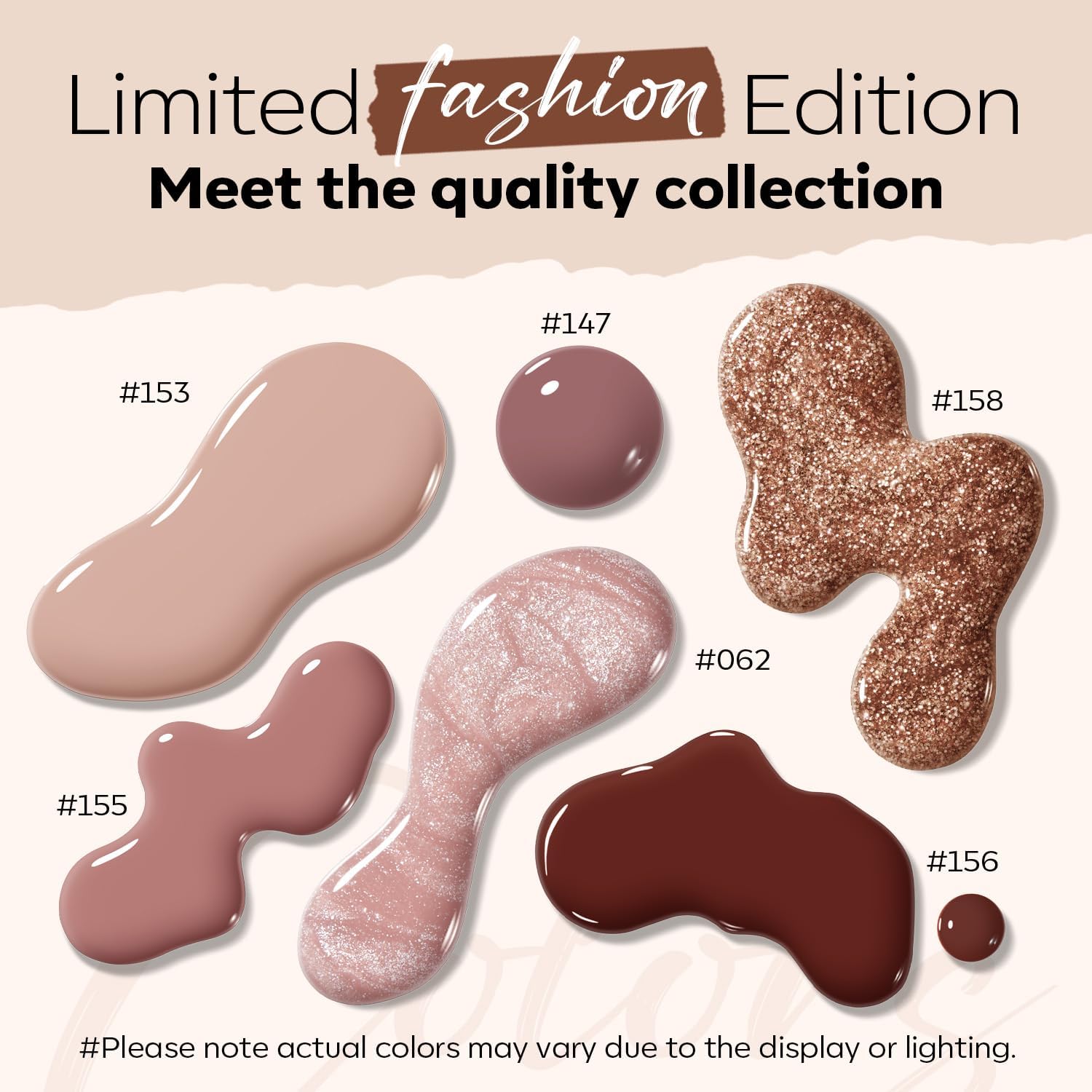 ESMALTES MODELONES SET 6 COLORES MARRÓN NUDE BURDEOS SECADO RÁPIDO - 4