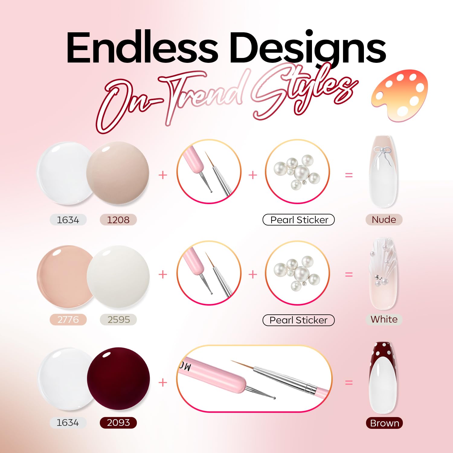 ESMALTES EN GEL MODELONES SET JELLY NUDE 6 COLORES - 4
