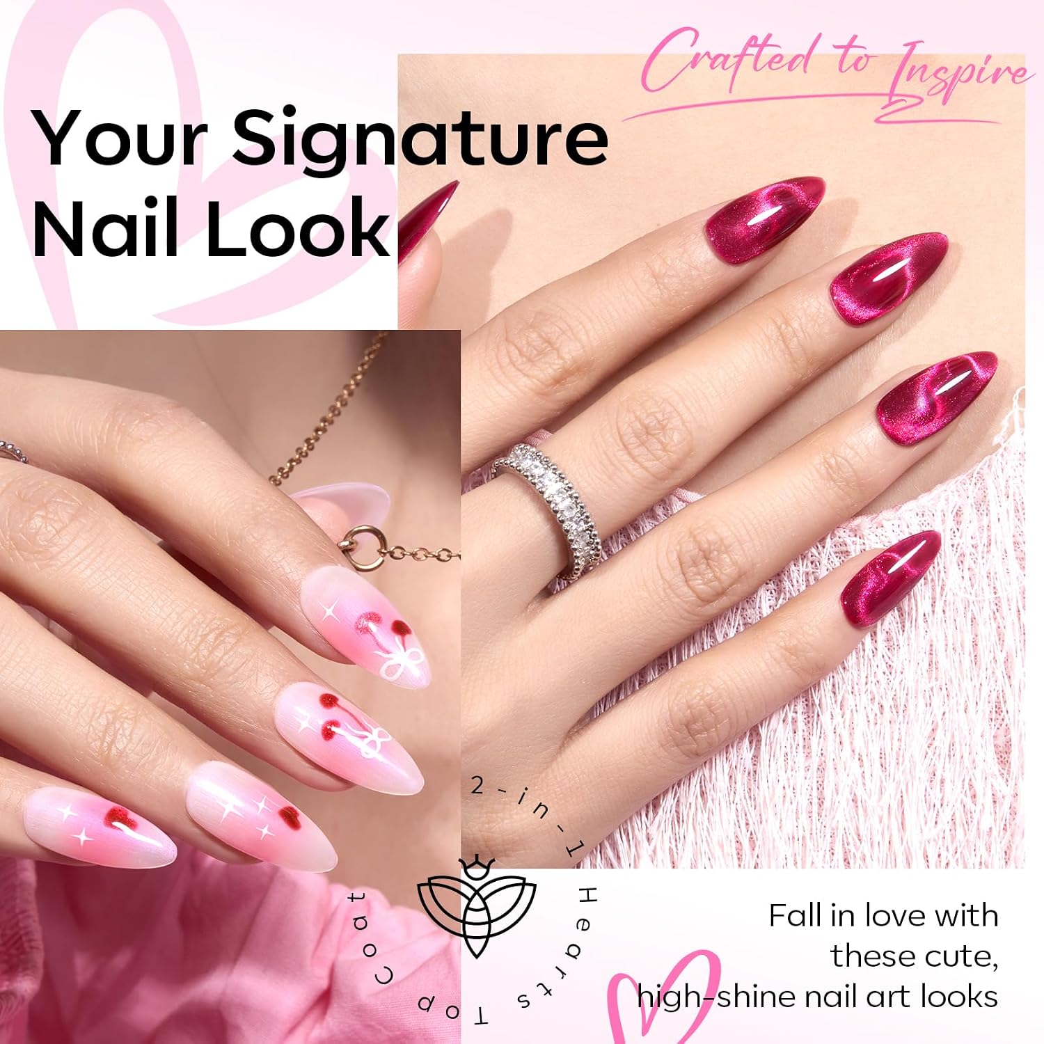 ESMALTES EN GEL MODELONES CAT EYE SET 6 COLORES JELLY - 3