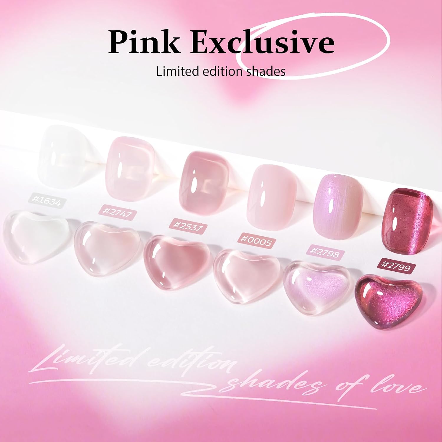 ESMALTES EN GEL MODELONES CAT EYE SET 6 COLORES JELLY - 4