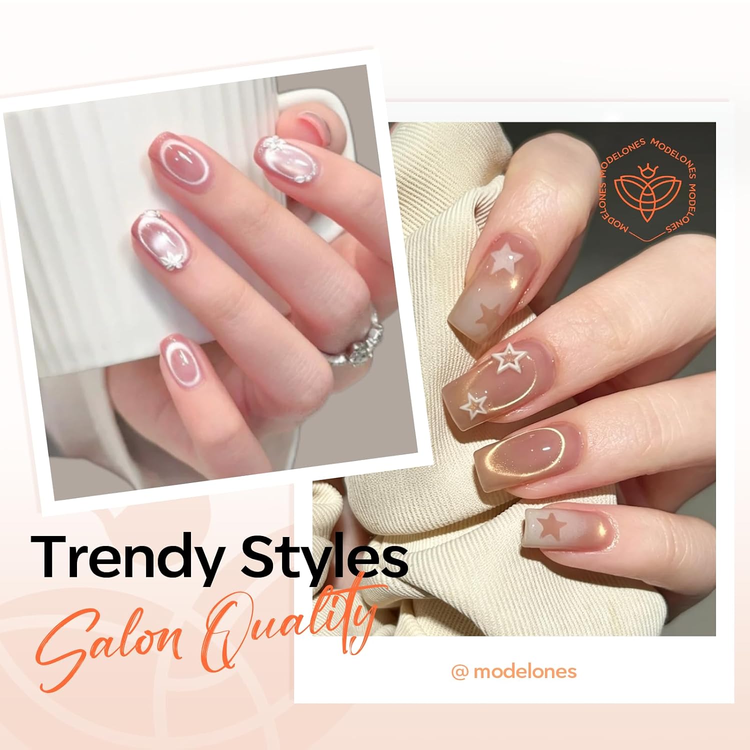IMÁN PARA ESMALTE CAT EYE MODELONES FORMA CORAZÓN Y TIJERAS - 4