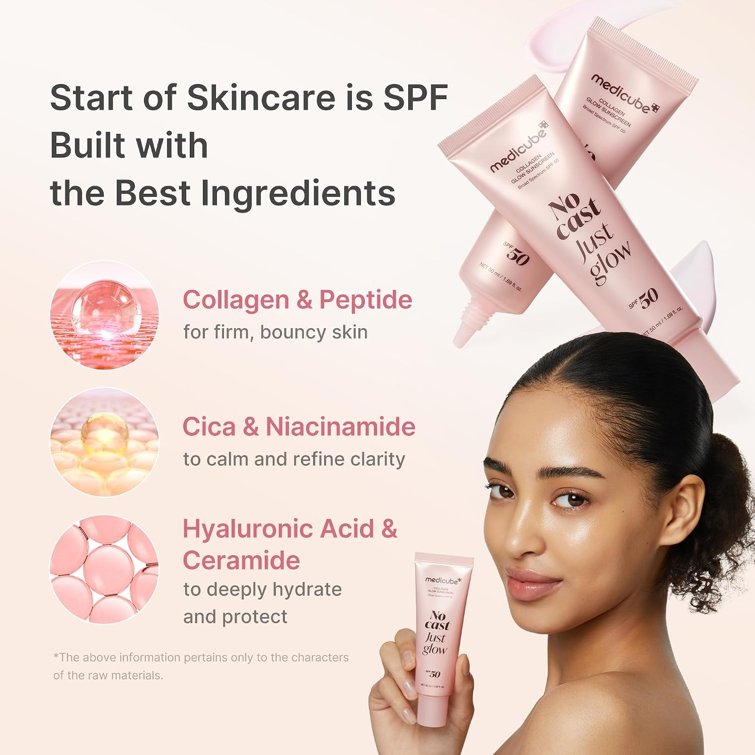 PROTECTOR SOLAR MEDICUBE SUNSCREEN NO CAST JUST GLOW COLLAGEN SPF 50 - 3