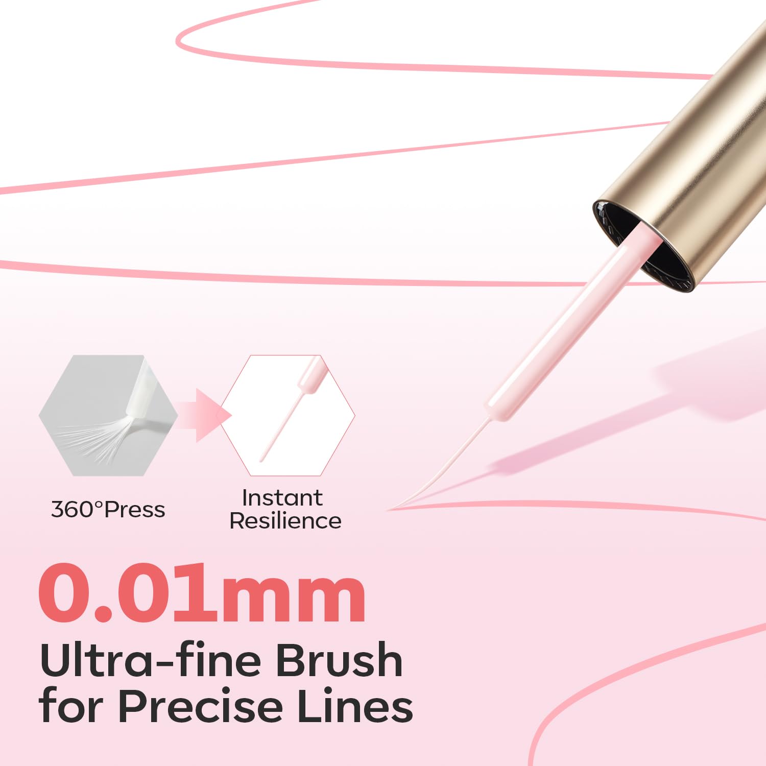 ESMALTE EN GEL MODELONES PINK FRENCH TIP LINER 15ML CON PINCEL FINO INCORPORADO - 5