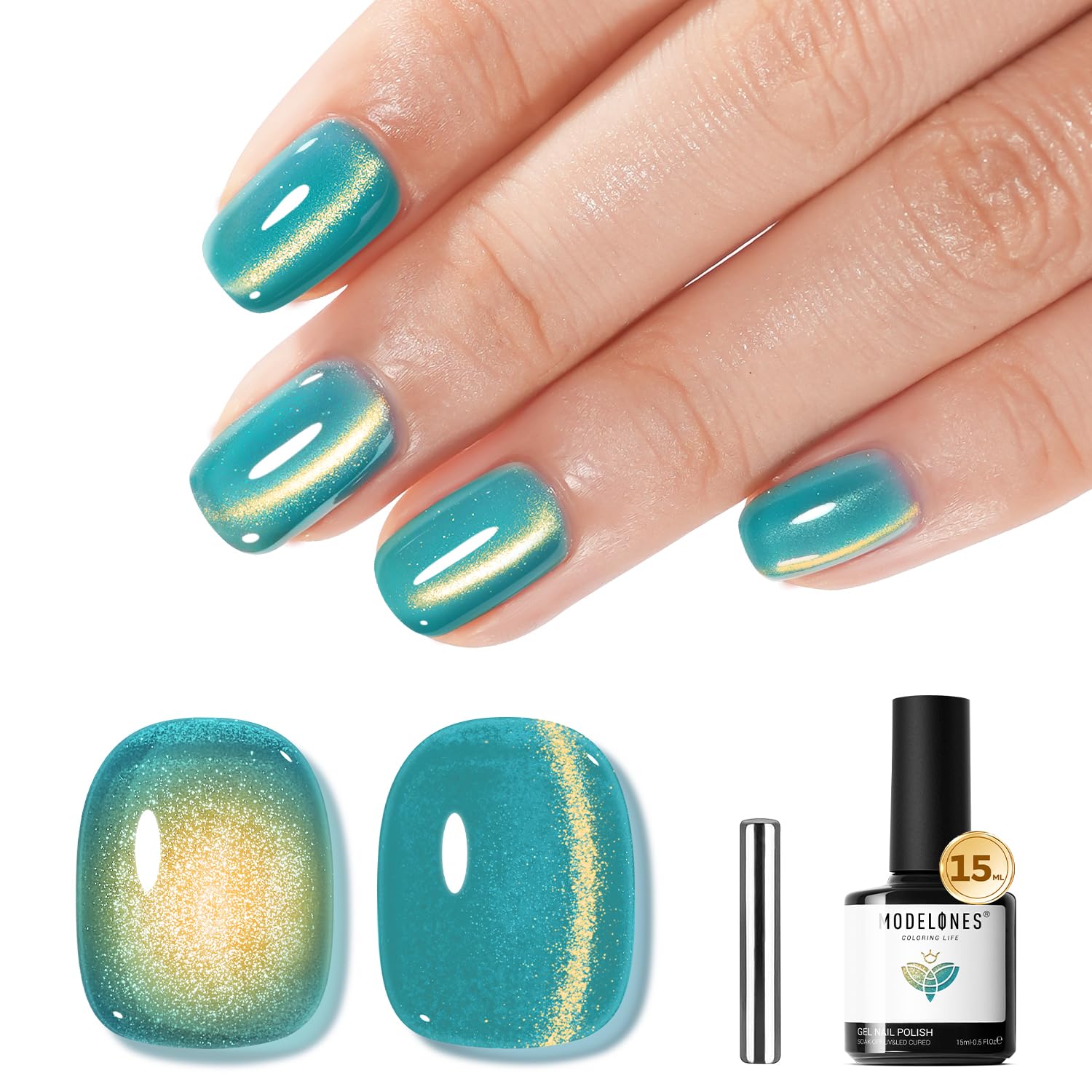 ESMALTE EN GEL MAGNÉTICO MODELONES 9D CAT EYE 15ML - 1