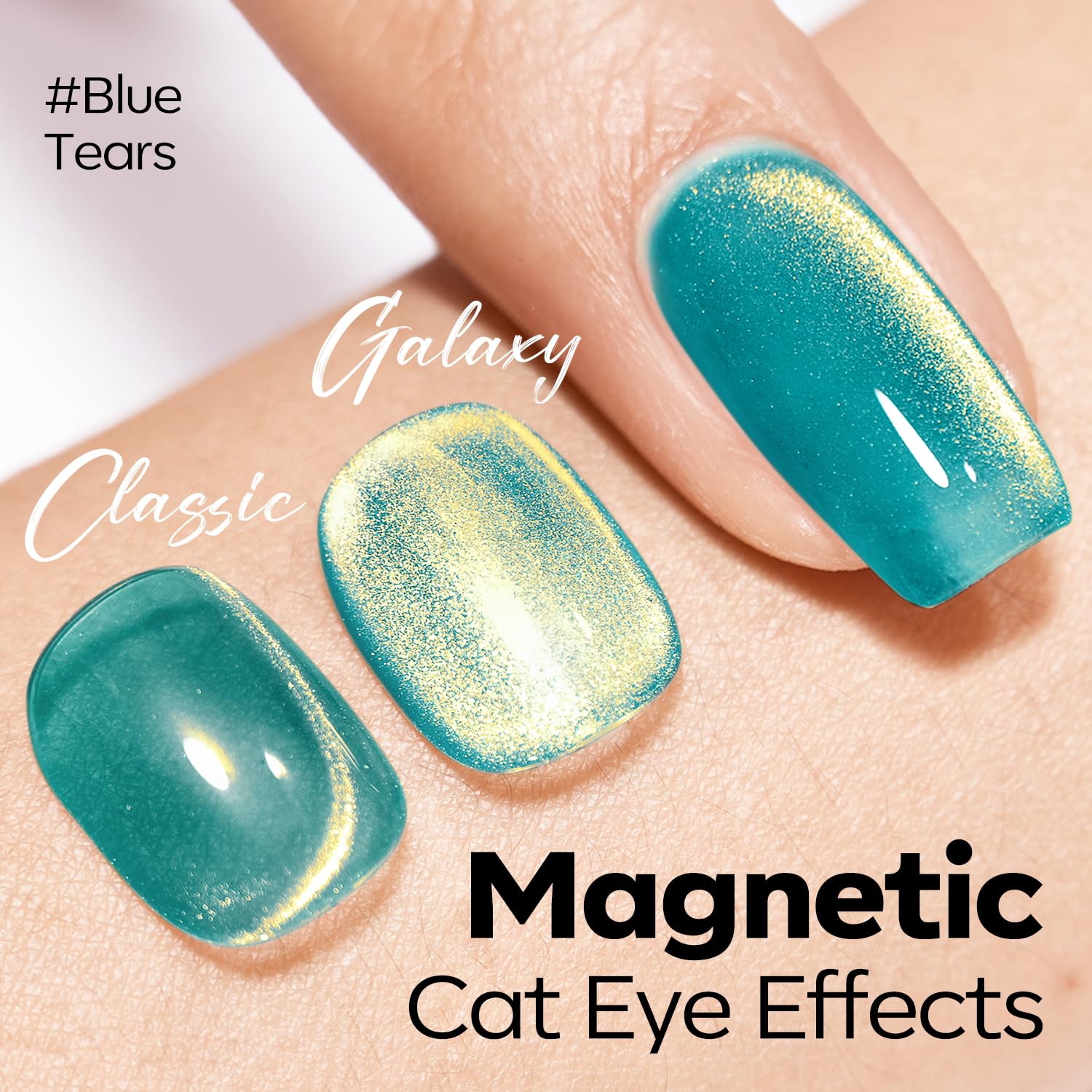 ESMALTE EN GEL MAGNÉTICO MODELONES 9D CAT EYE 15ML - 2