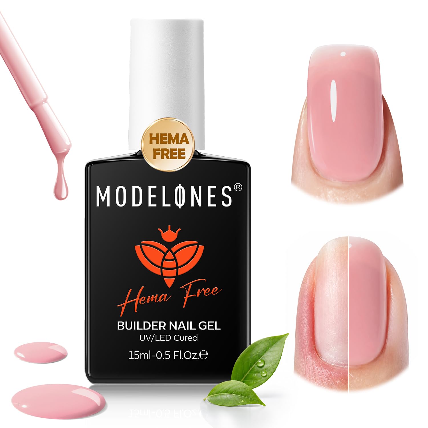 ESMALTE EN GEL MODELONES BUILDER PEACHY PINK SIN HEMA - 1
