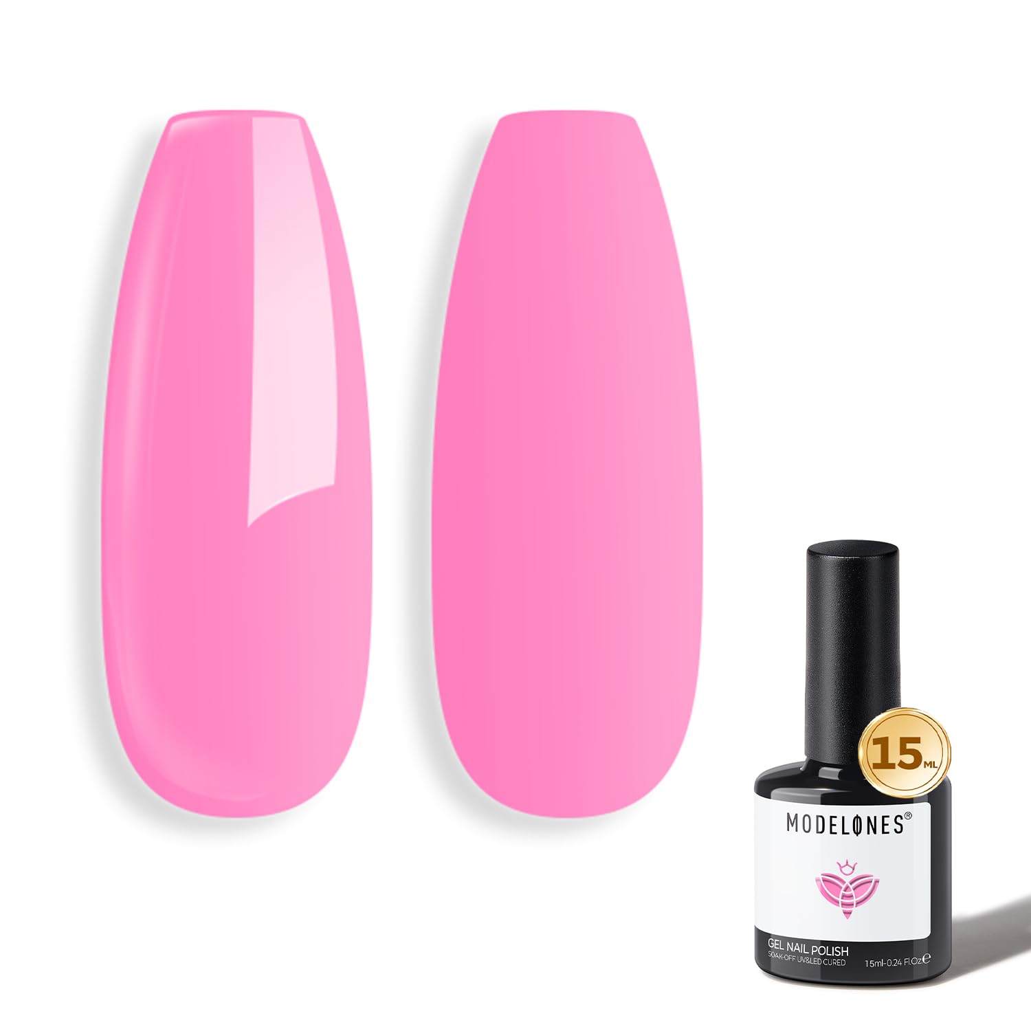 ESMALTE EN GEL MODELONES ROSADO INTENSO 15ML - 1