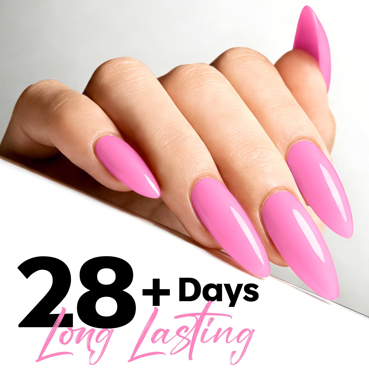 ESMALTE EN GEL MODELONES ROSADO INTENSO 15ML - 3