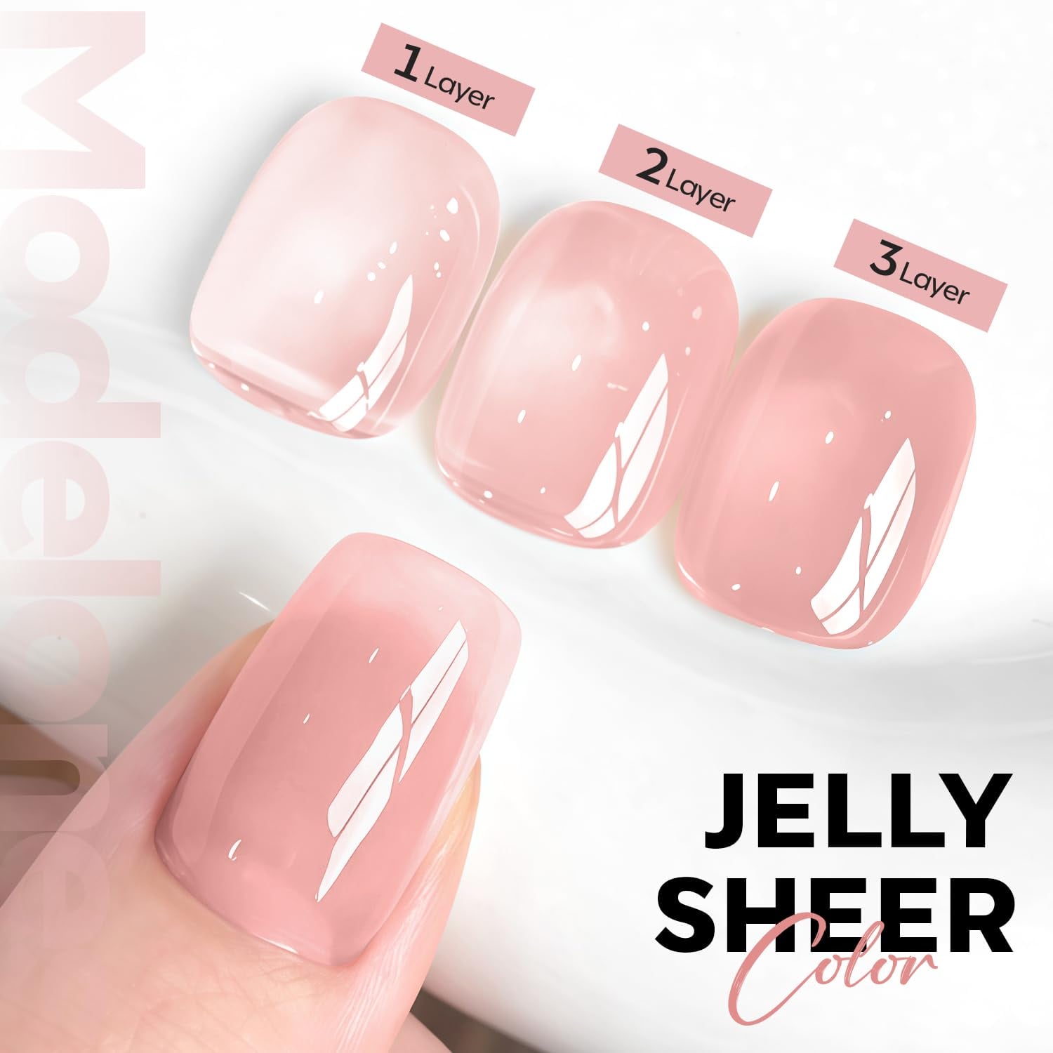 ESMALTE EN GEL MODELONES PINK NUDE 15ML - 2