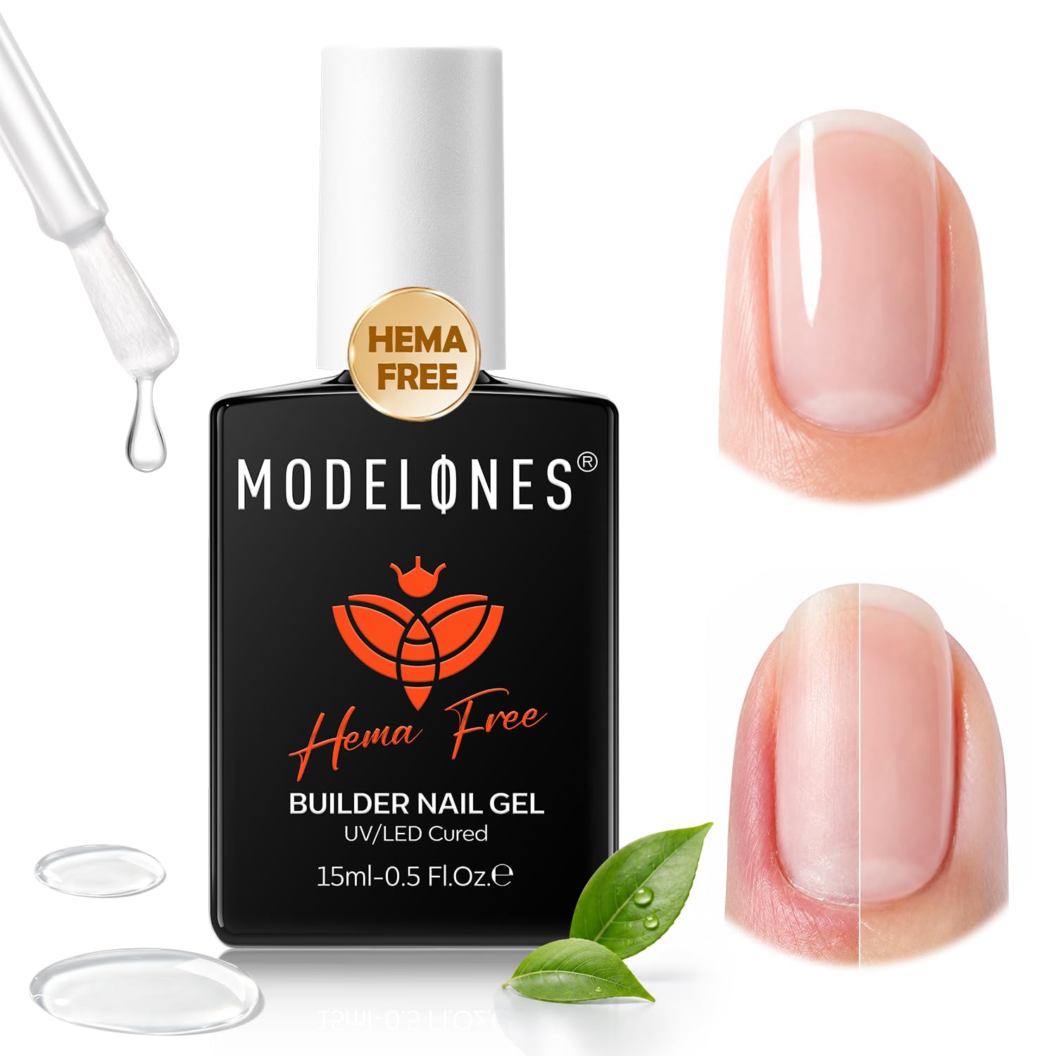 ESMALTE GEL CONSTRUCTOR MODELONES BUILDER HEMA-FREE TRANSPARENTE - 1