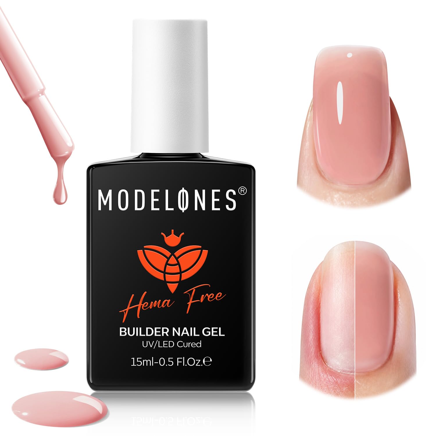 ESMALTE EN GEL MODELONES BUILDER NAIL GEL NUDE NEUTRAL HEMA-FREE - 1