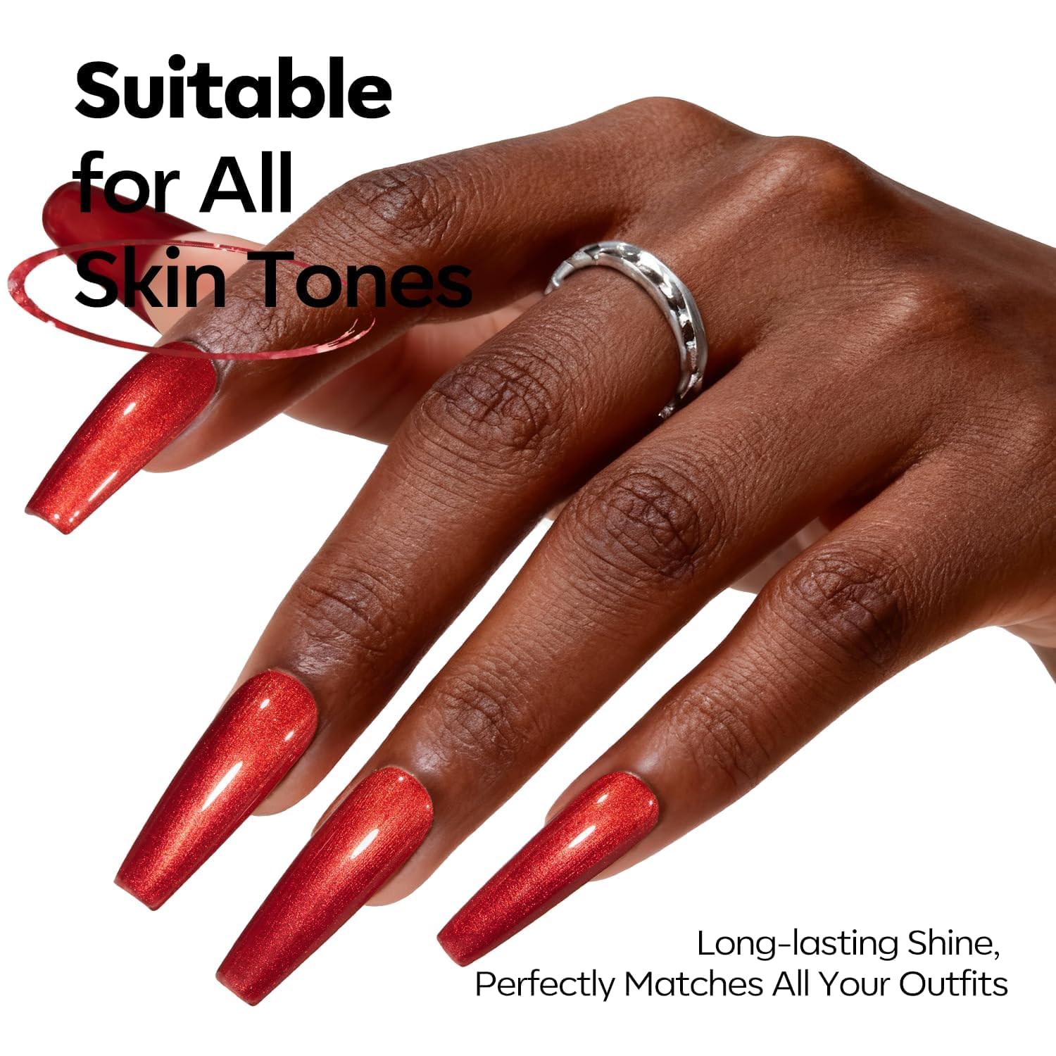 ESMALTE EN GEL MODELONES PASTEL ROJO 15ML - 4