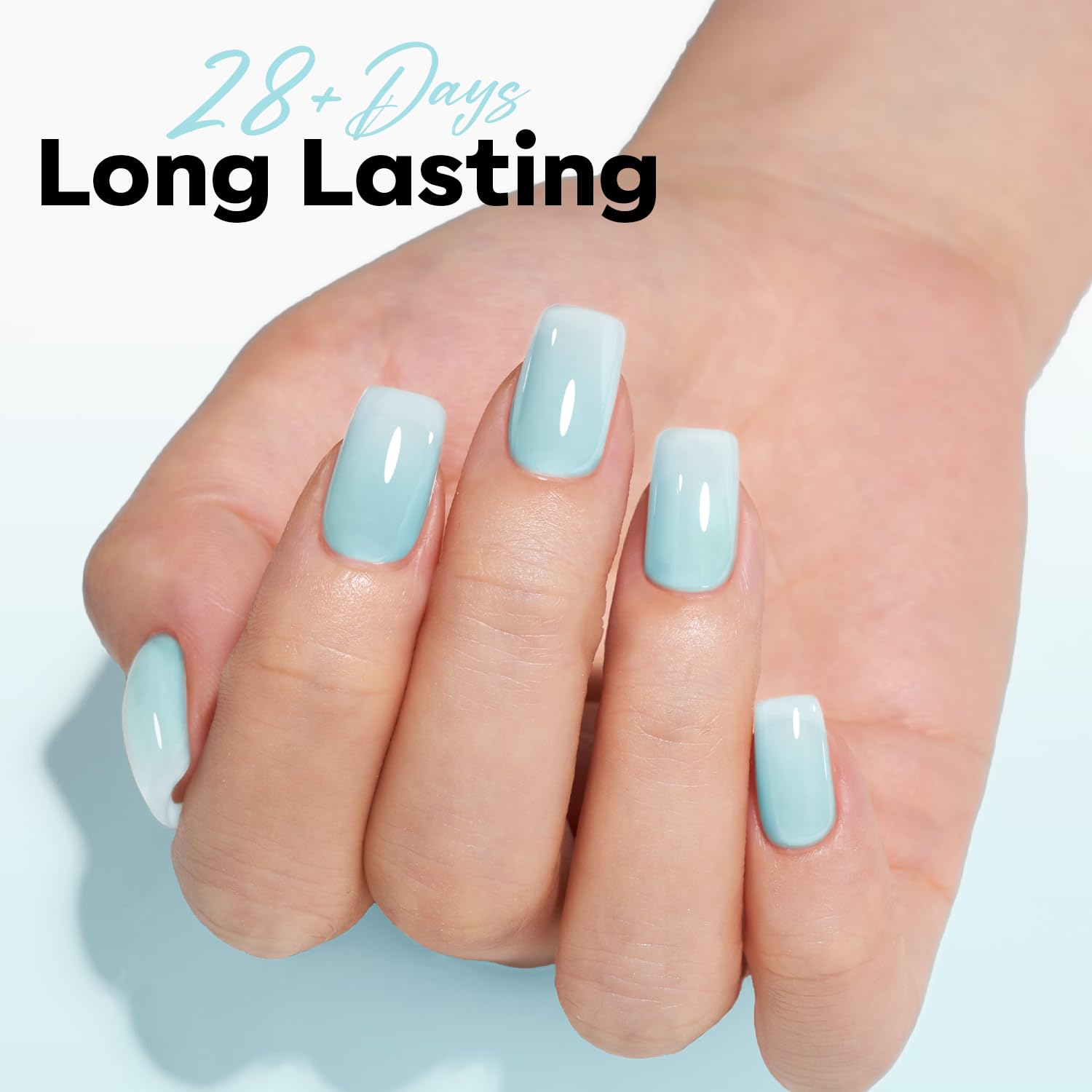 ESMALTE EN GEL MODELONES JELLY BABY BLUE TRANSLÚCIDO 15ML - 3