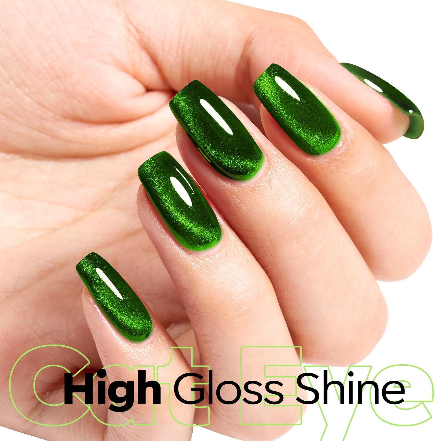 ESMALTE EN GEL MODELONES CAT EYE VERDE 15 ML - 3