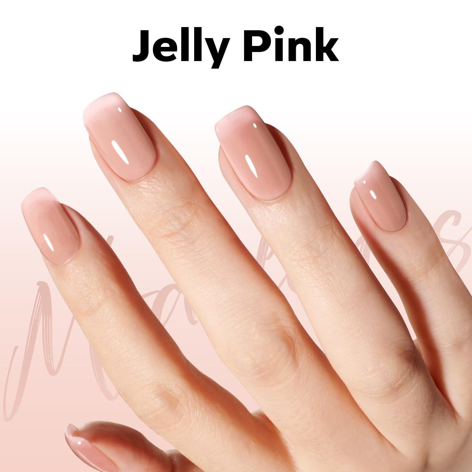 ESMALTE EN GEL MODELONES NUDE JELLY ROSADO NATURAL 15ML - 3