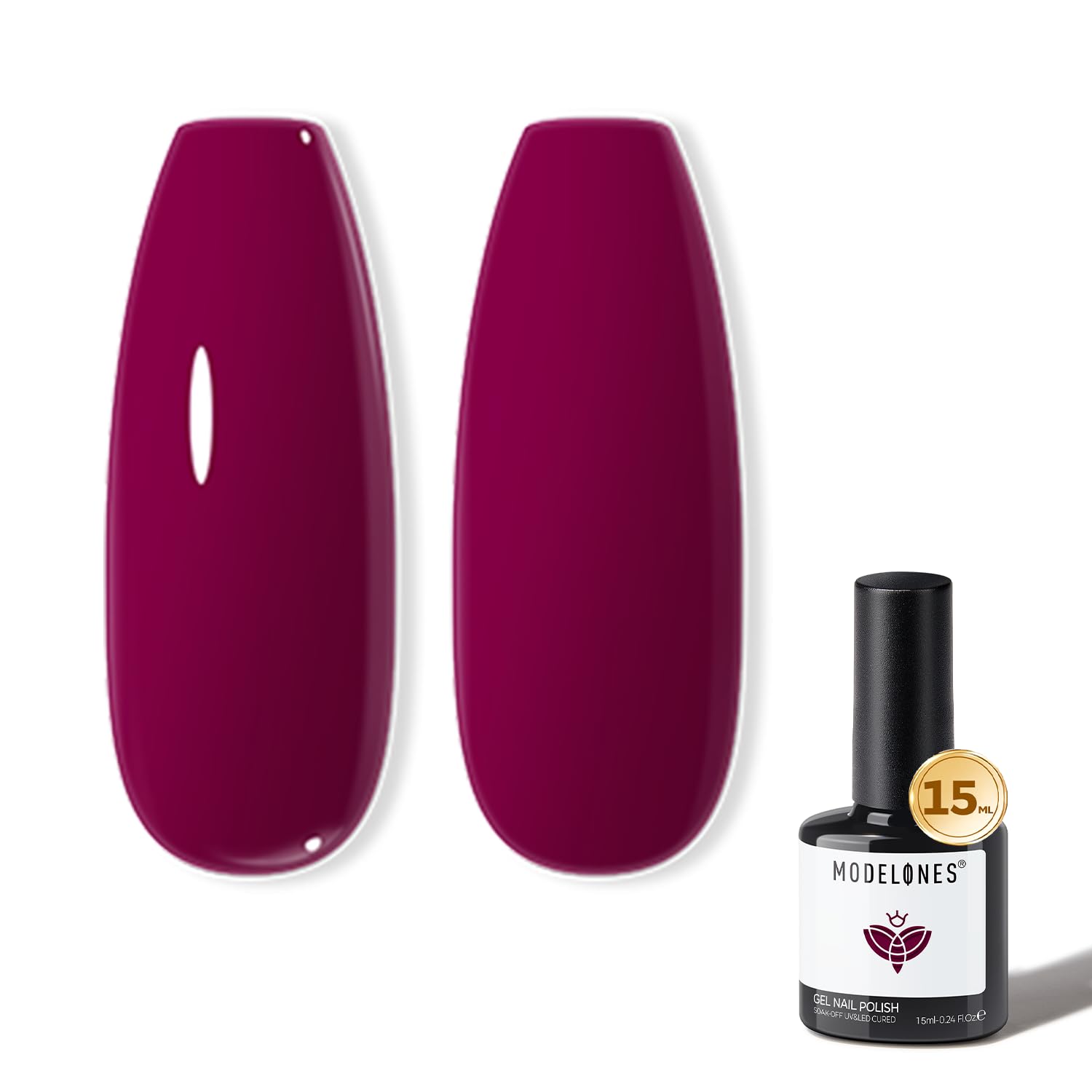 ESMALTE EN GEL MODELONES PLUM RED 15ML - 1