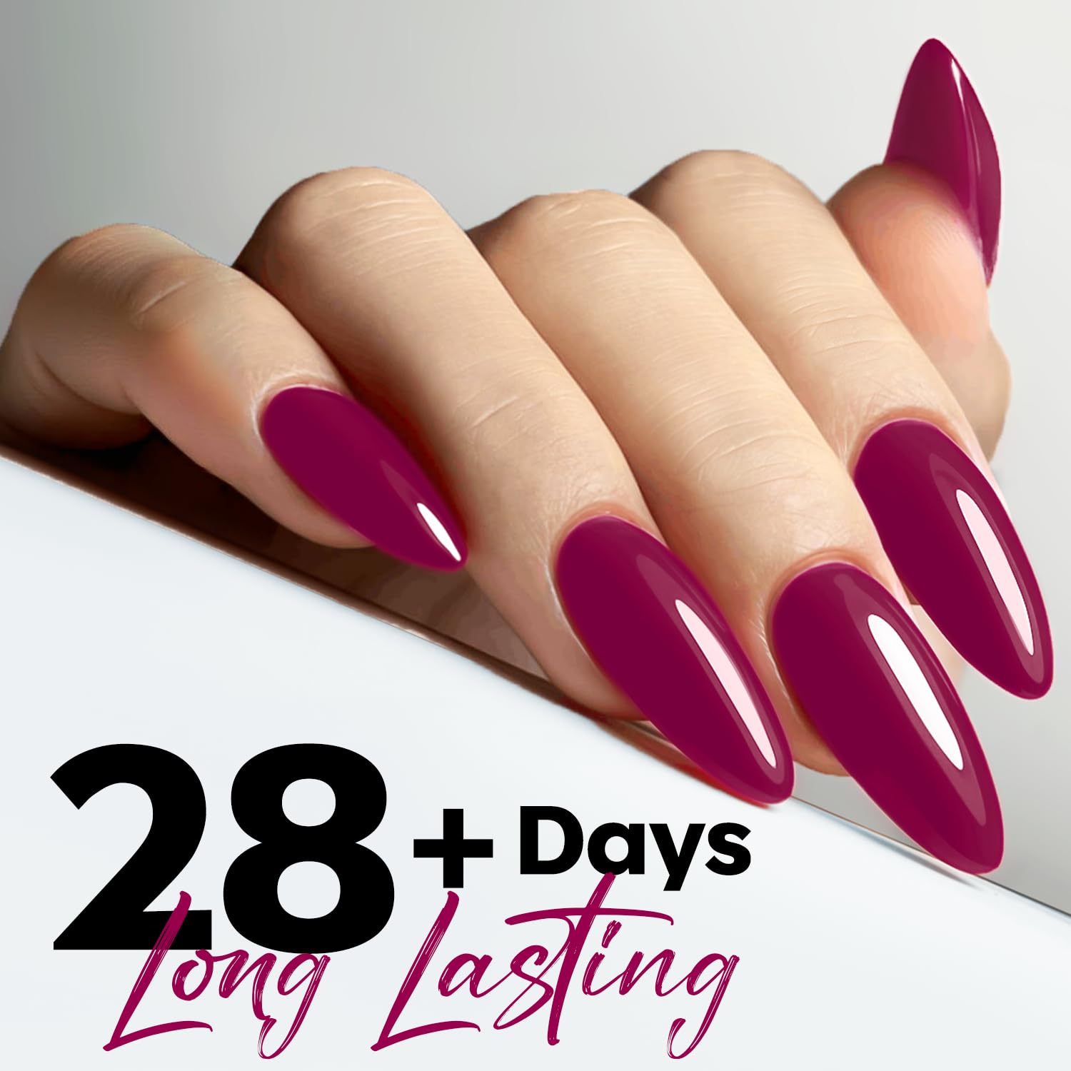 ESMALTE EN GEL MODELONES PLUM RED 15ML - 3