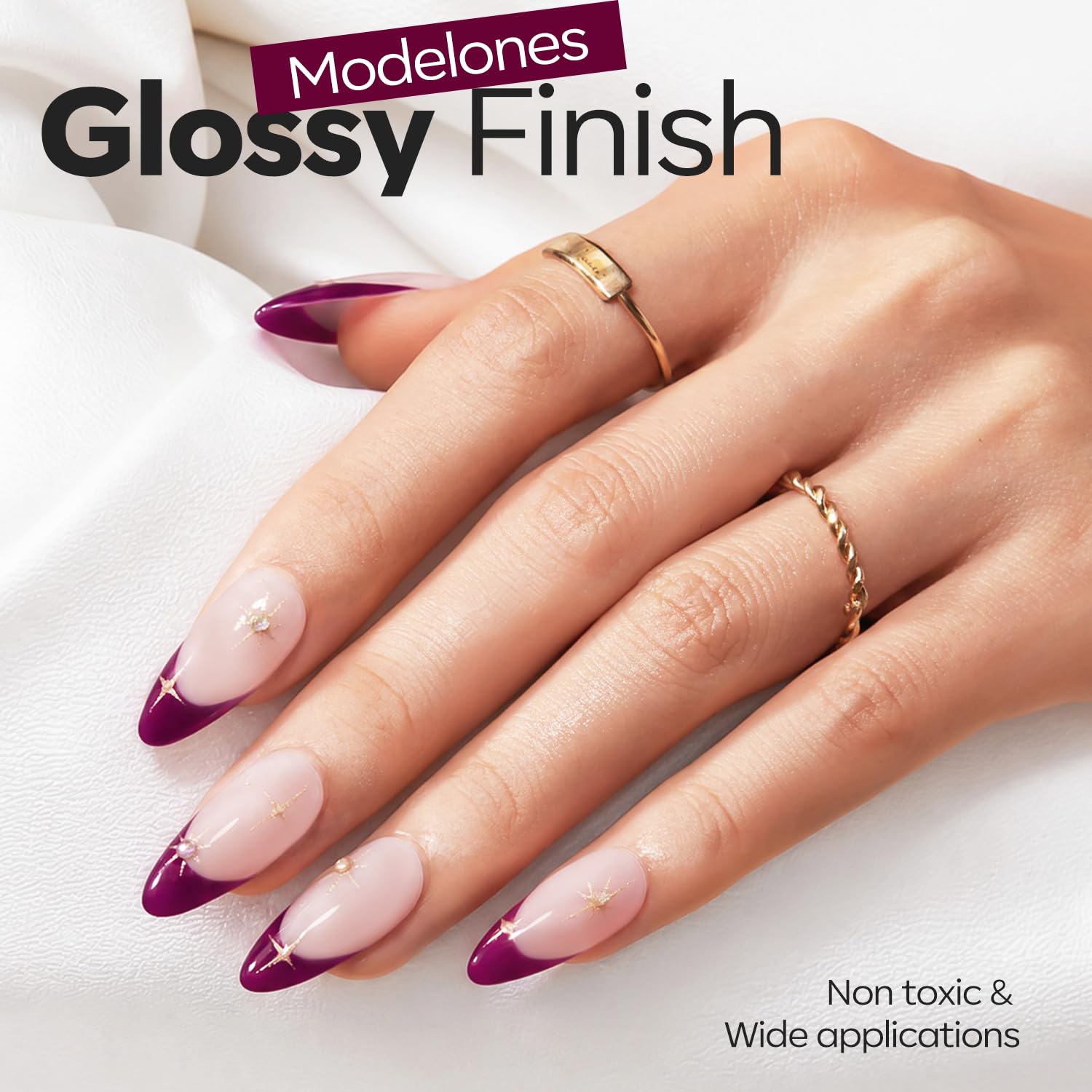 ESMALTE EN GEL MODELONES PLUM RED 15ML - 4
