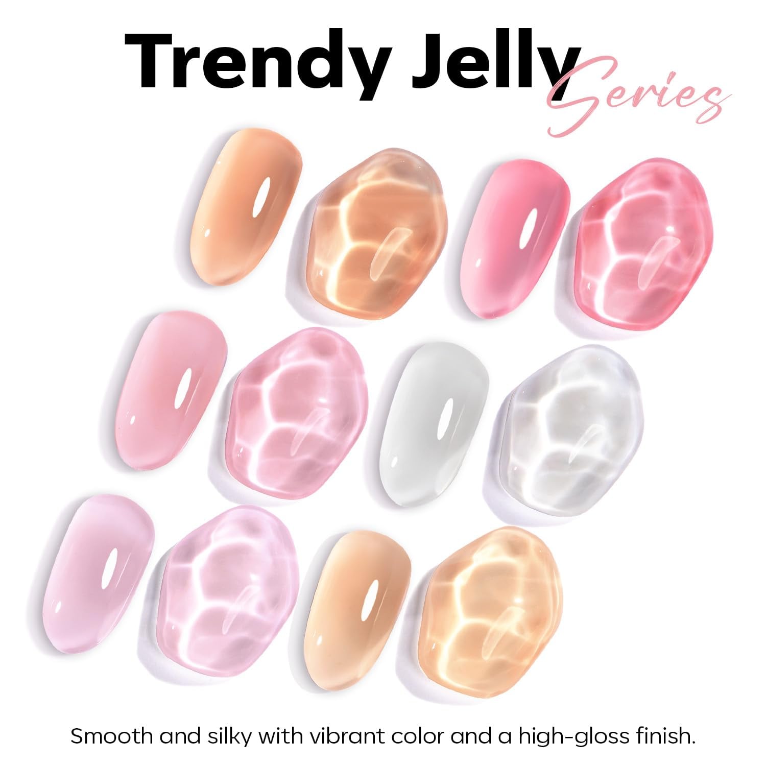 ESMALTE EN GEL MODELONES PINK JELLY NUDE 15ML - 5