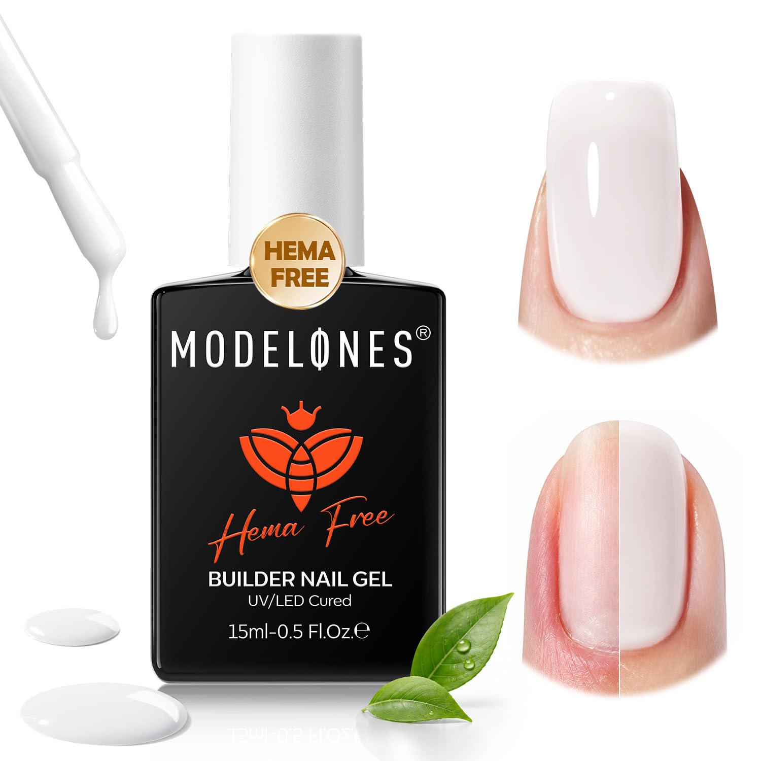 ESMALTE BUILDER NAIL GEL MODELONES BLANCO LECHOSO HEMA-FREE - 1