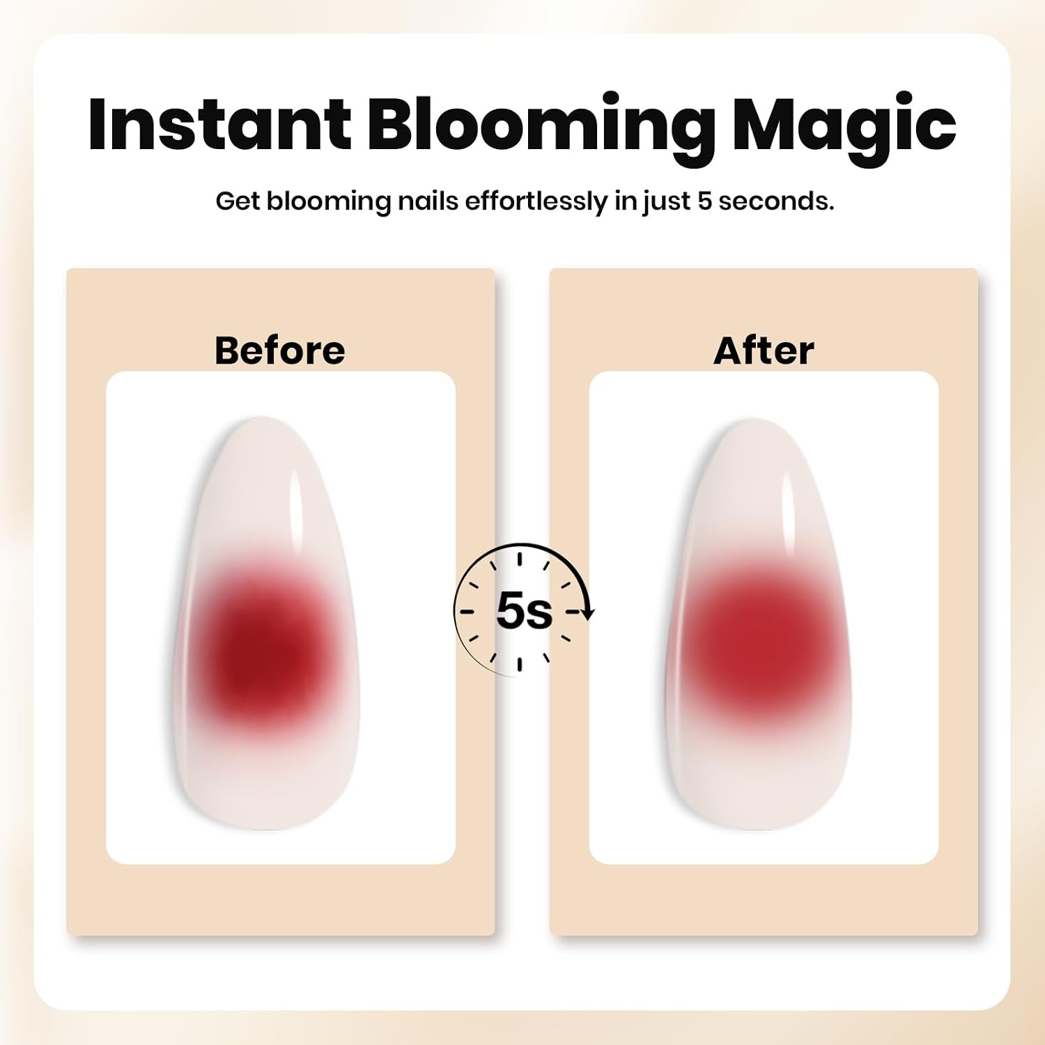 ESMALTE BEETLES BLOOMING GEL PARA UÑAS EFECTO FLORAL 15ML - 4