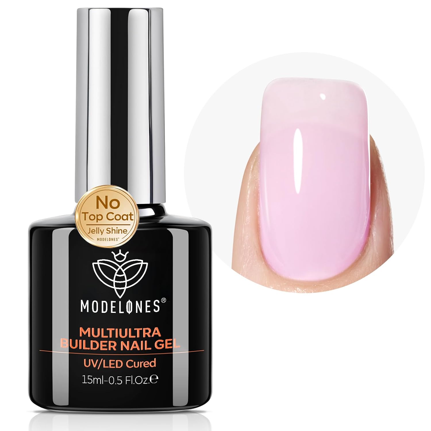 ESMALTE EN GEL BUILDER MODELONES LIGHT PINK C-CURVE 9 EN 1 - 1