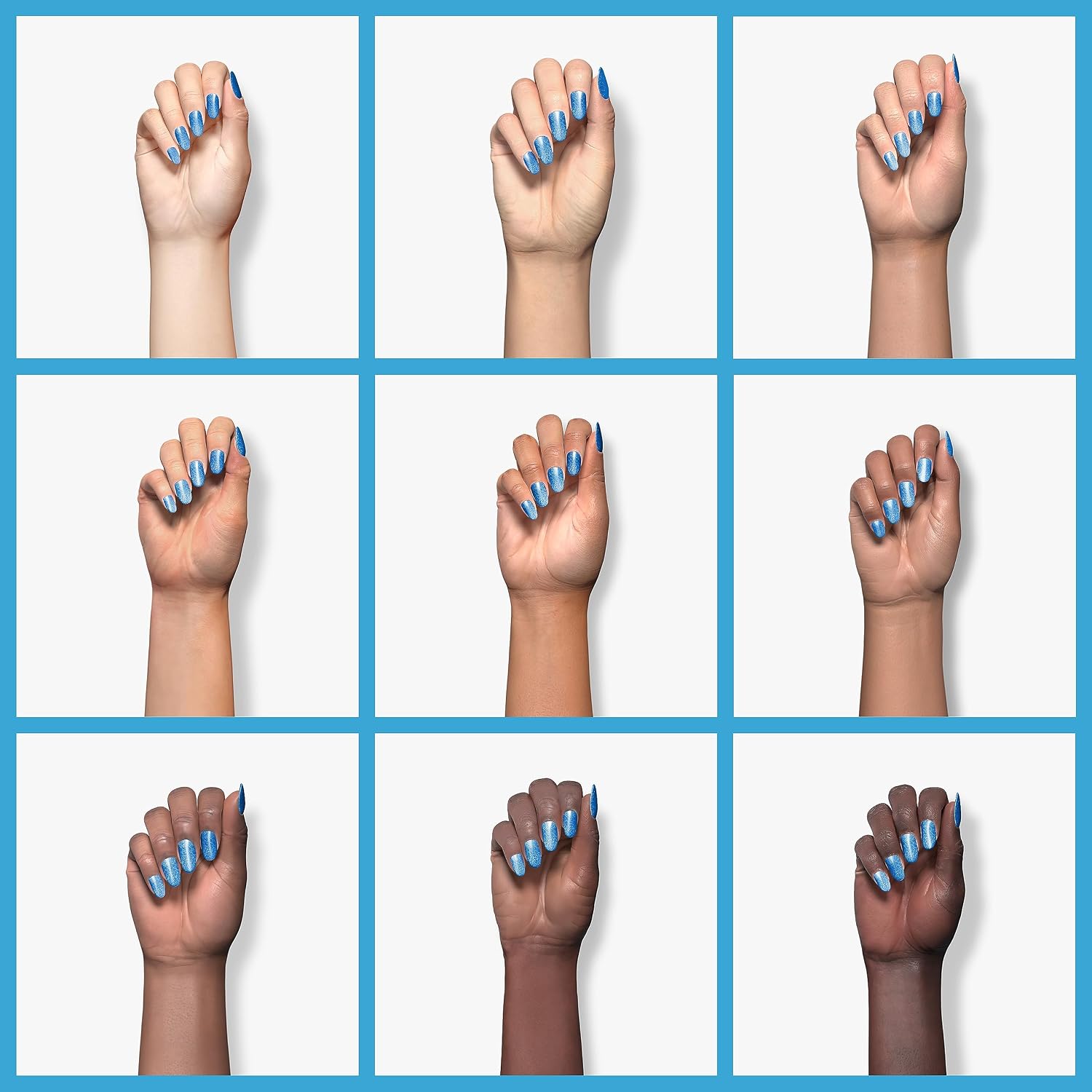 ESMALTE DE UÑAS ILNP BLUEPRINT AZUL ELÉCTRICO ULTRA METÁLICO BRILLANTE - 4