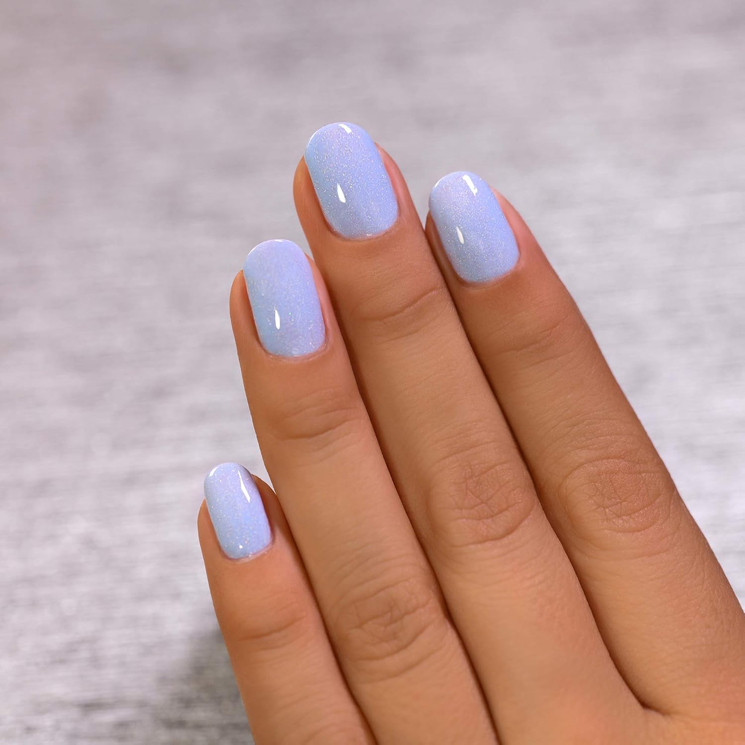 ESMALTE DE UÑAS ILNP CARRIED AWAY AZUL PERIWINKLE HOLOGRÁFICO CREMOSO - 5