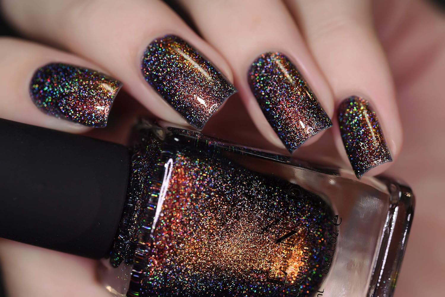 ESMALTE DE UÑAS ILNP CANDLELIGHT HOLOGRÁFICO NARANJA A VERDE - 3