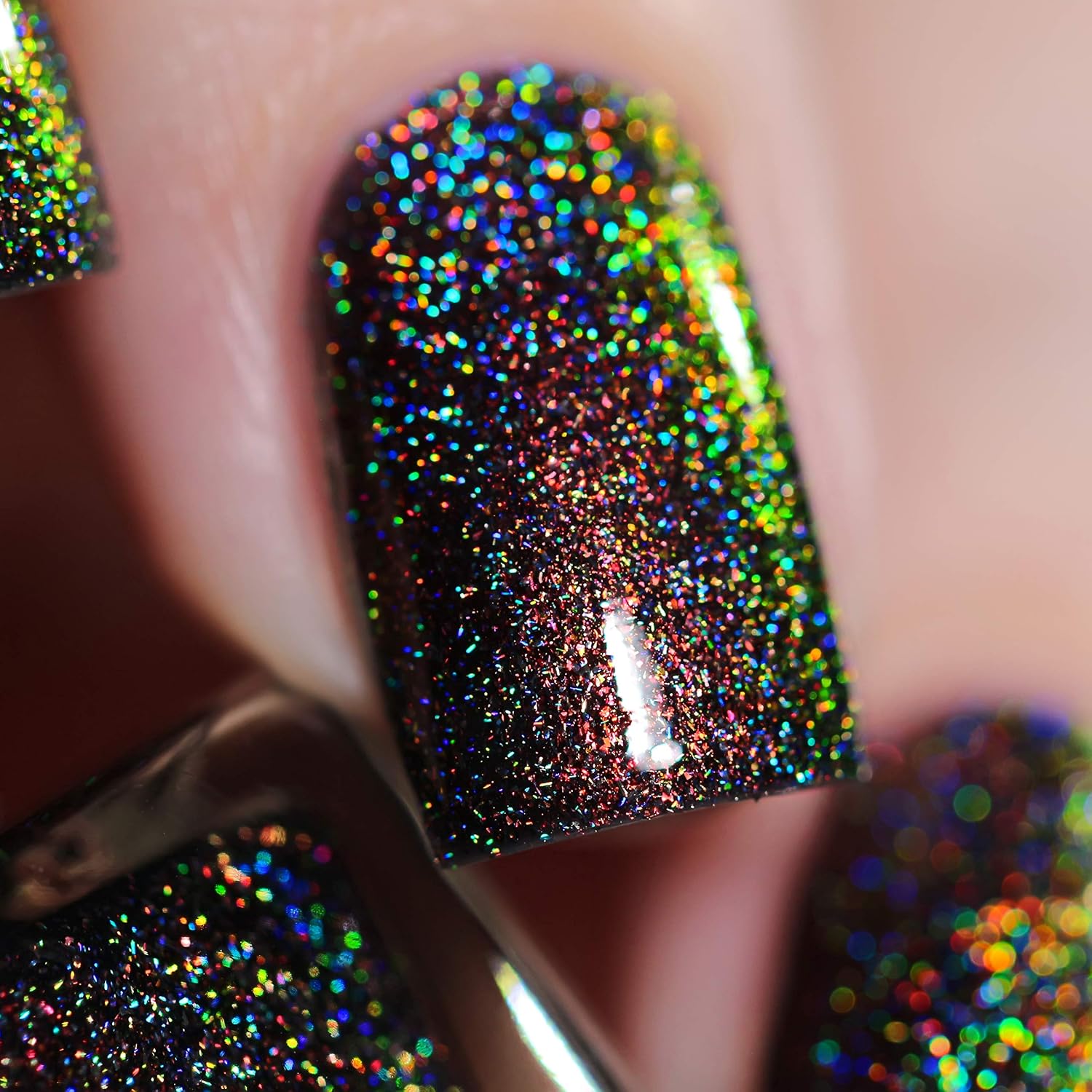 ESMALTE DE UÑAS ILNP CANDLELIGHT HOLOGRÁFICO NARANJA A VERDE - 5