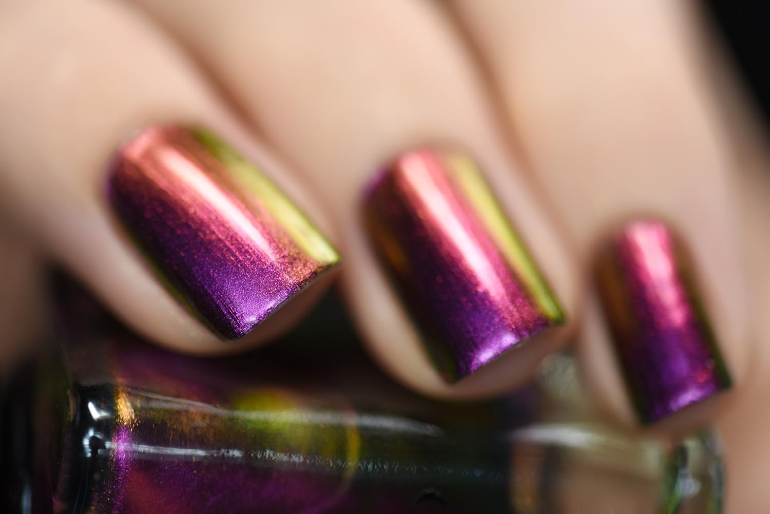 ESMALTE DE UÑAS ILNP CAMEO ULTRA CHROME ROSA A VERDE - 5