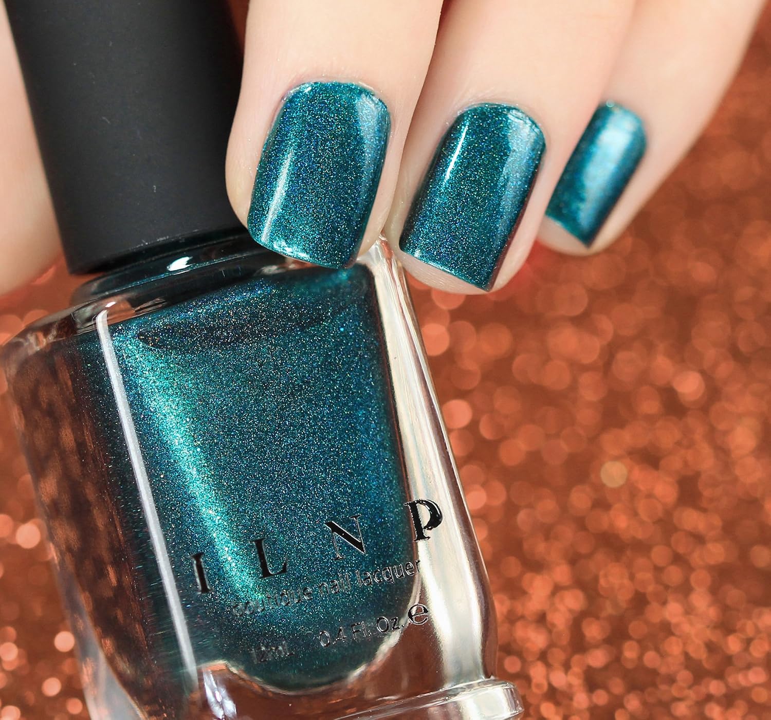ESMALTE ILNP FALL SEMESTER TEAL HOLOGRÁFICO OSCURO - 2