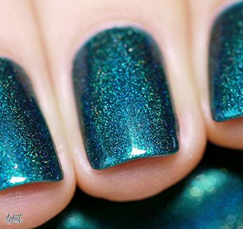 ESMALTE ILNP FALL SEMESTER TEAL HOLOGRÁFICO OSCURO - 4