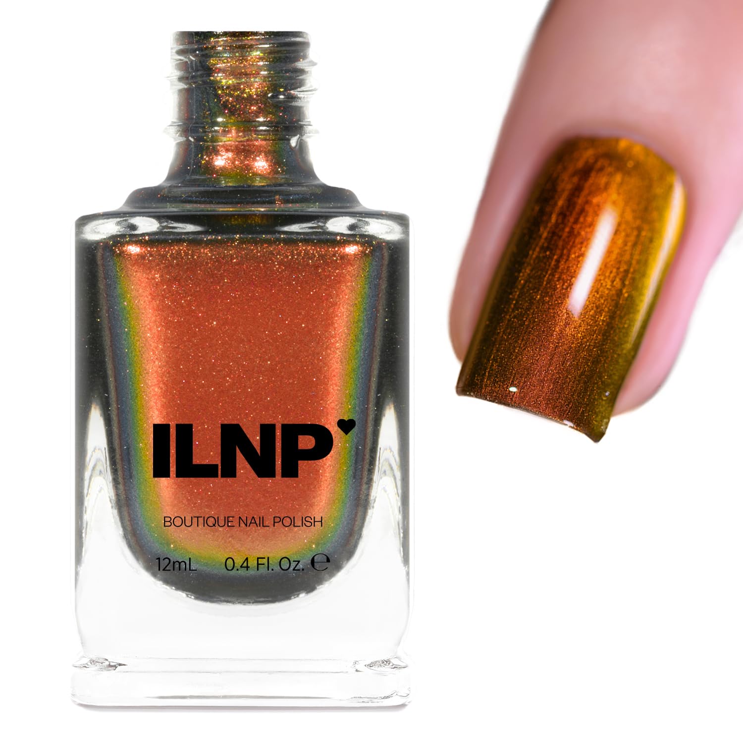 ESMALTE DE UÑAS ILNP ABUNDANCE ULTRA CHROME ROJO NARANJA BRONCE ORO - 1