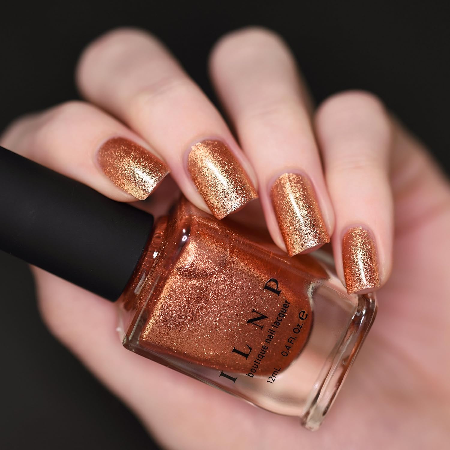 ESMALTE DE UÑAS ILNP CHECKMATE NARANJA COBRE ULTRA METÁLICO BRILLANTE - 2