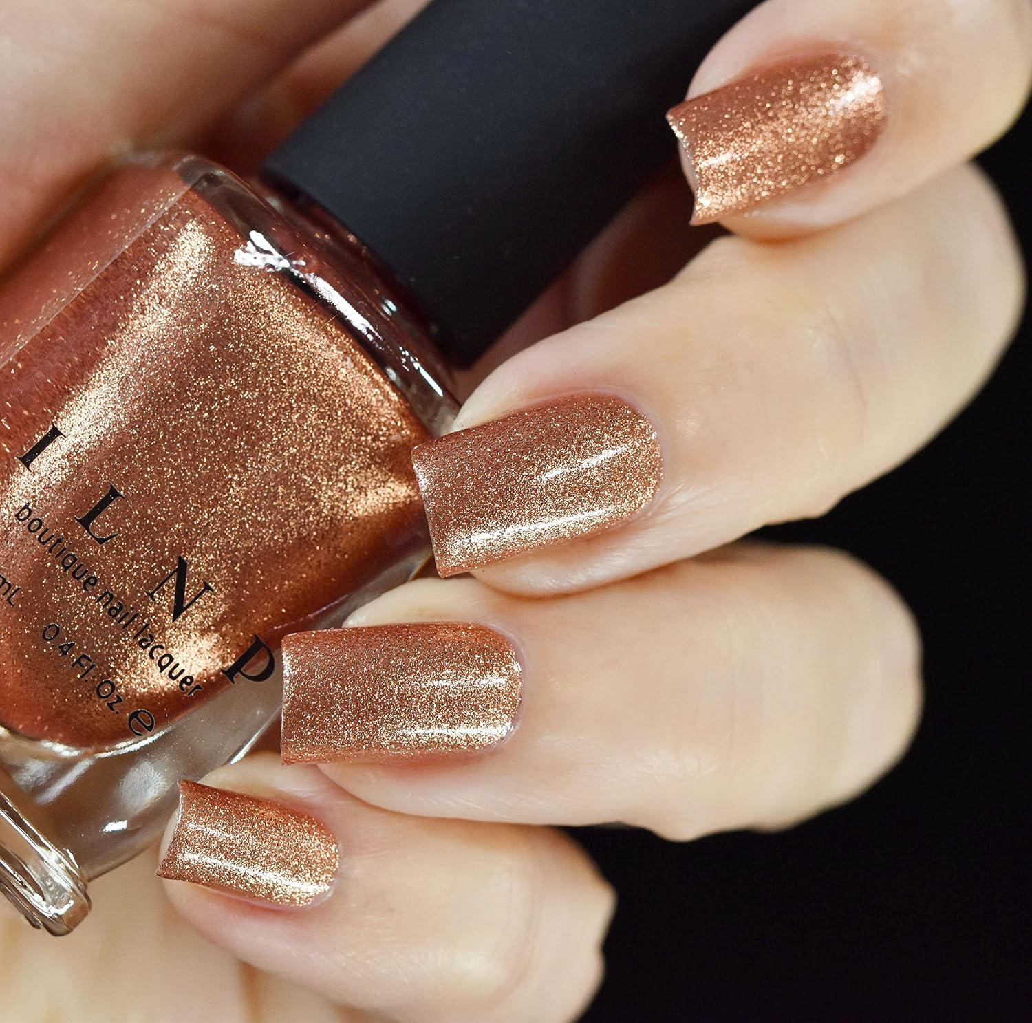 ESMALTE DE UÑAS ILNP CHECKMATE NARANJA COBRE ULTRA METÁLICO BRILLANTE - 5