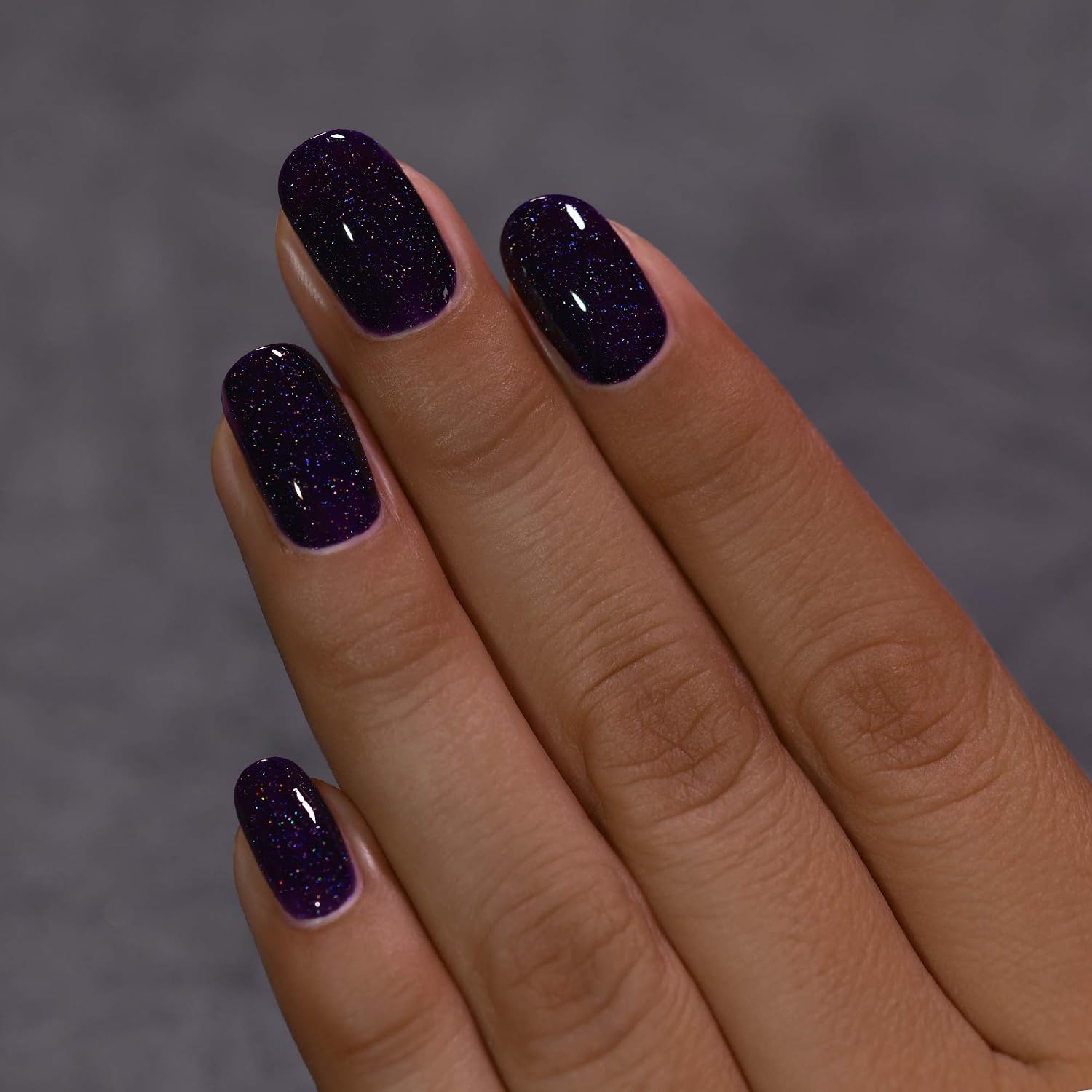 ESMALTE DE UÑAS ILNP ANNABELLE HOLOGRÁFICO PÚRPURA BERENJENA OSCURO - 5