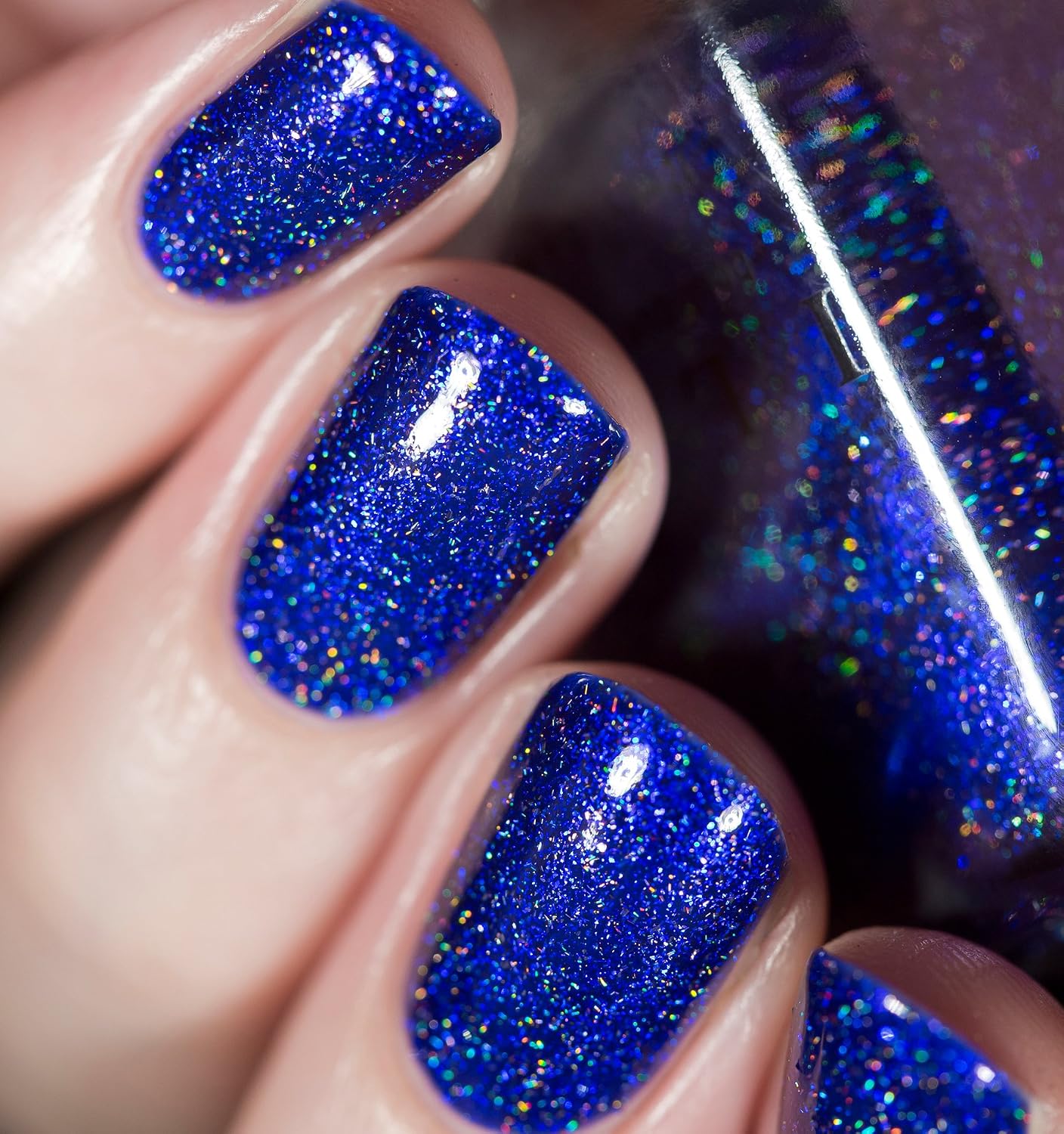 ESMALTE DE UÑAS ILNP DOWNPOUR AZUL ÍNDIGO HOLOGRÁFICO - 5