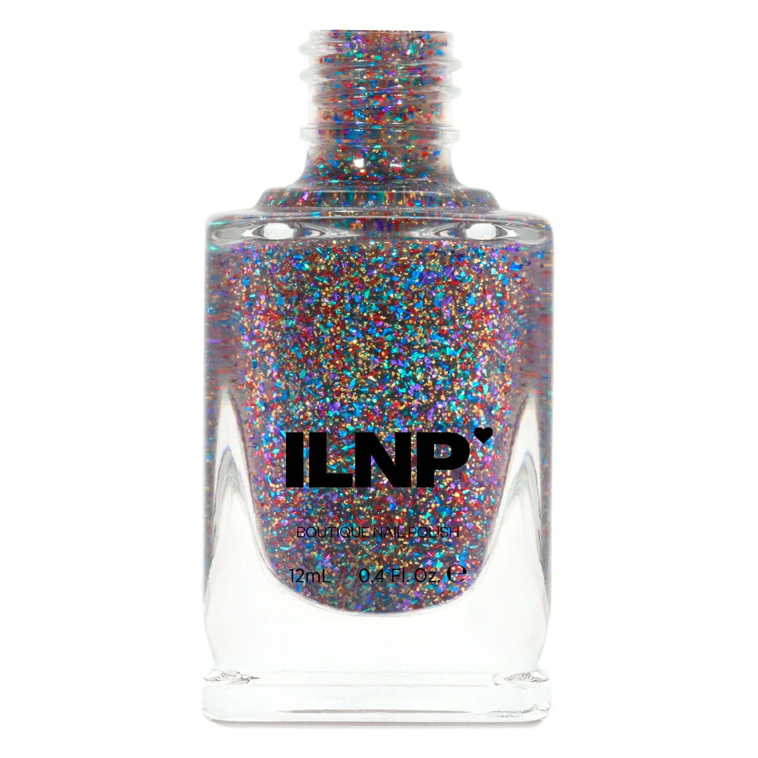 ESMALTE ILNP CONFETTI MULTI-COLORES METALLIC FLAKE TOPPER 12ML - 1
