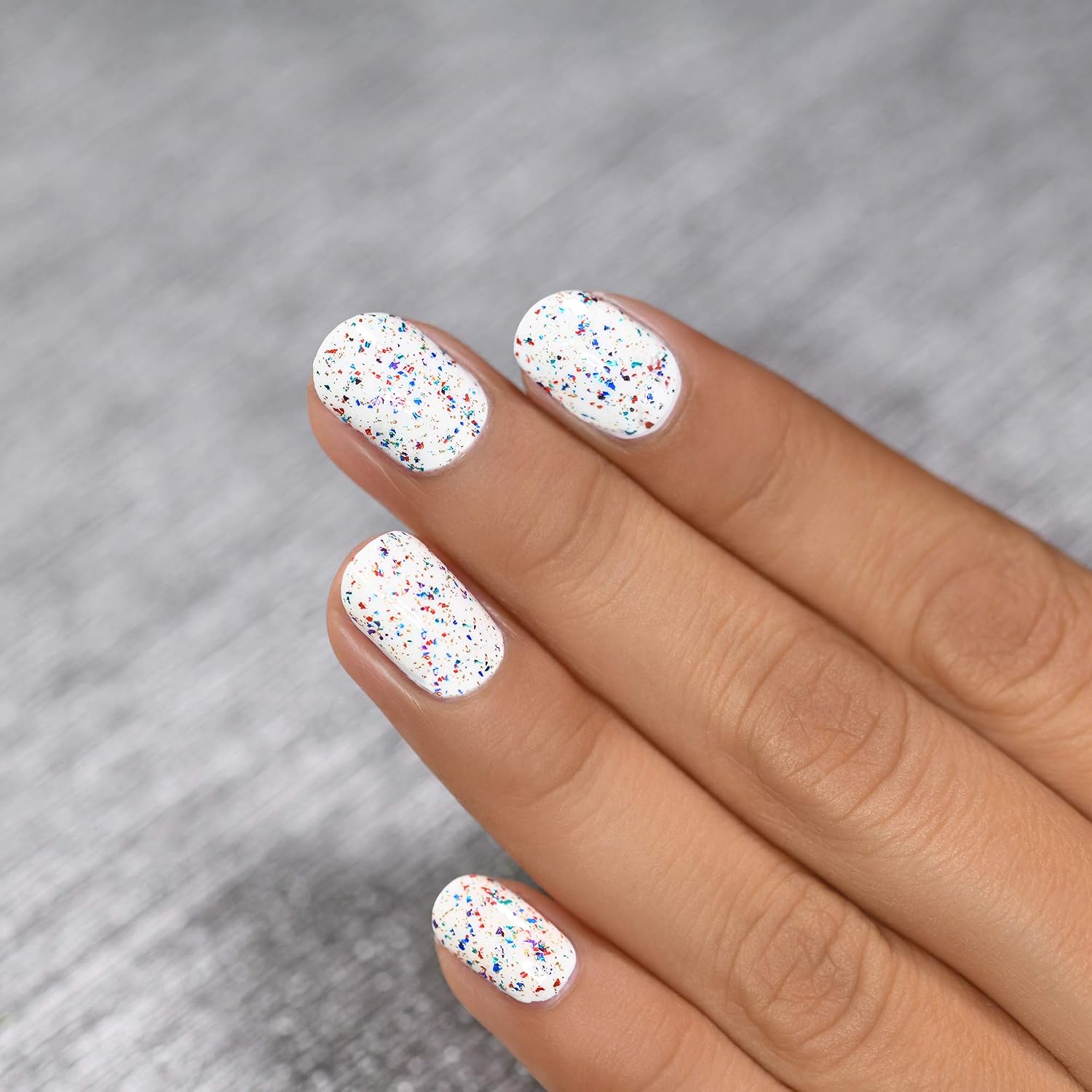 ESMALTE ILNP CONFETTI MULTI-COLORES METALLIC FLAKE TOPPER 12ML - 4