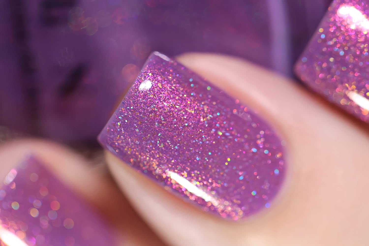 ESMALTE DE UÑAS ILNP CHARLOTTE LIGHT ORCHID HOLOGRÁFICO - 4