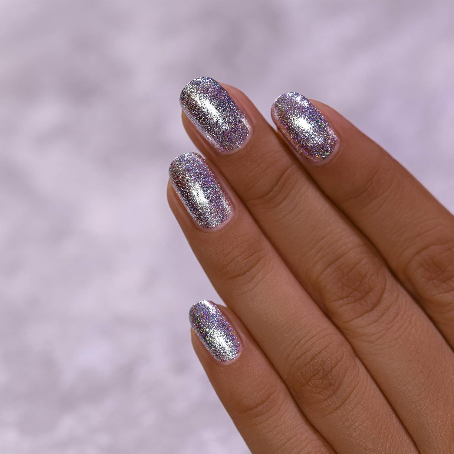 ESMALTE DE UÑAS ILNP ECHO PLATINUM SILVER HOLOGRAPHIC ULTRA METALLIC - 5