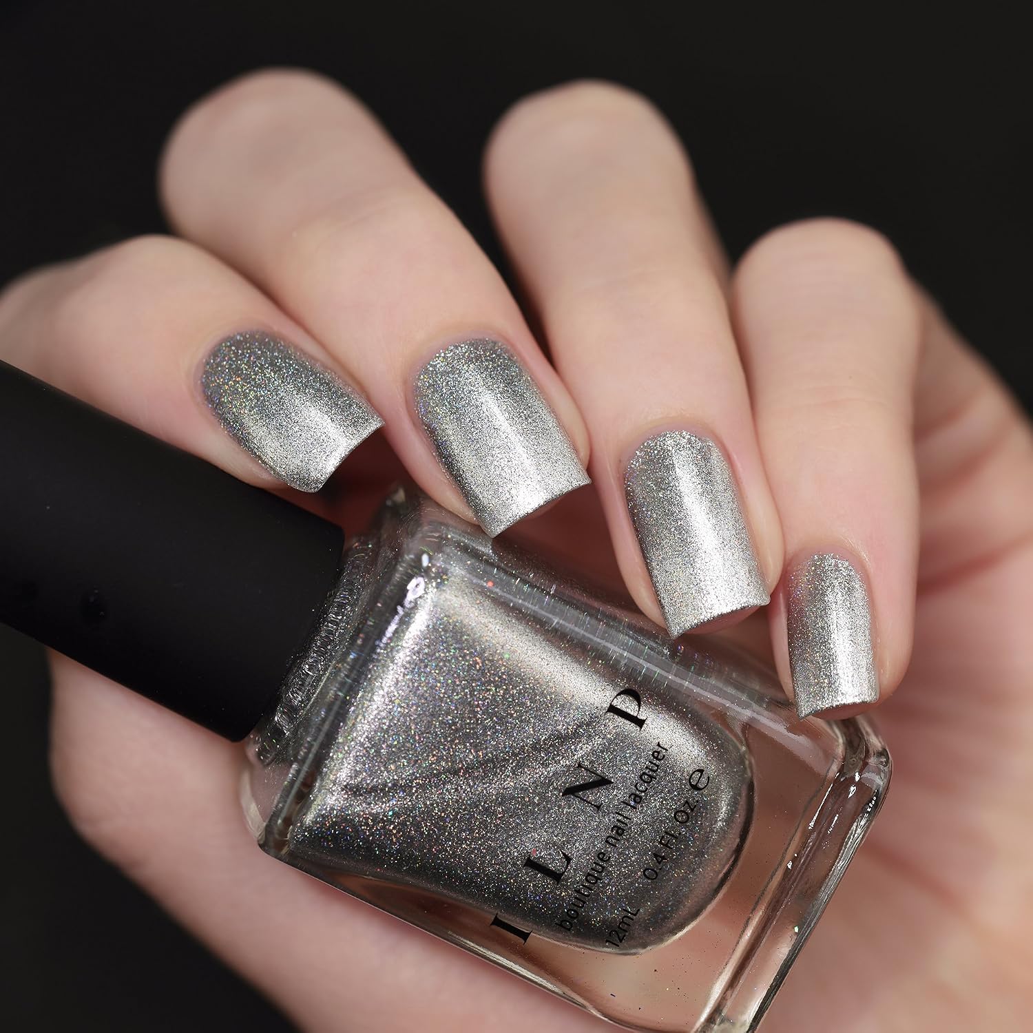 ESMALTE DE UÑAS ILNP AVALANCHE PLATA HOLOGRÁFICO - 3
