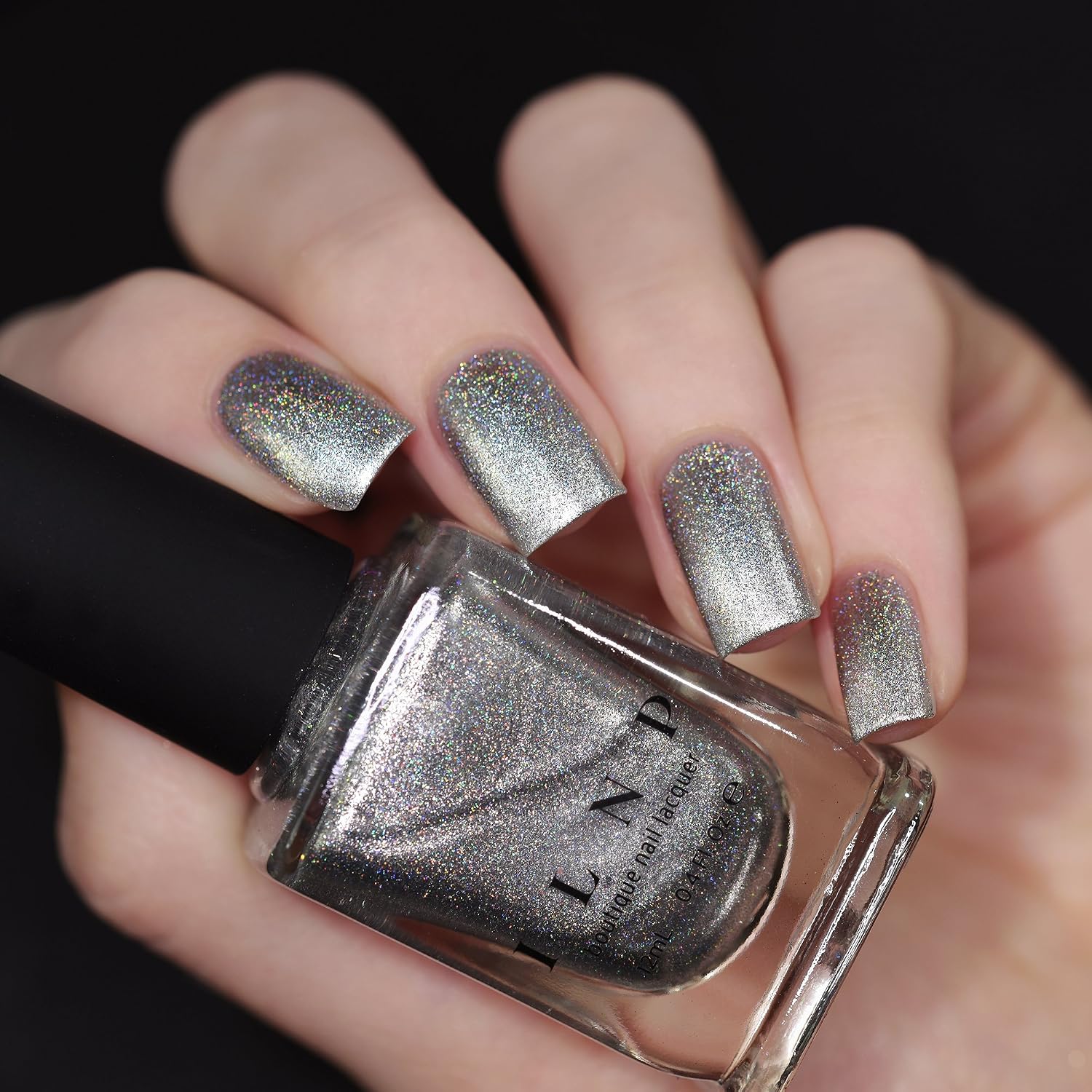 ESMALTE DE UÑAS ILNP AVALANCHE PLATA HOLOGRÁFICO - 4