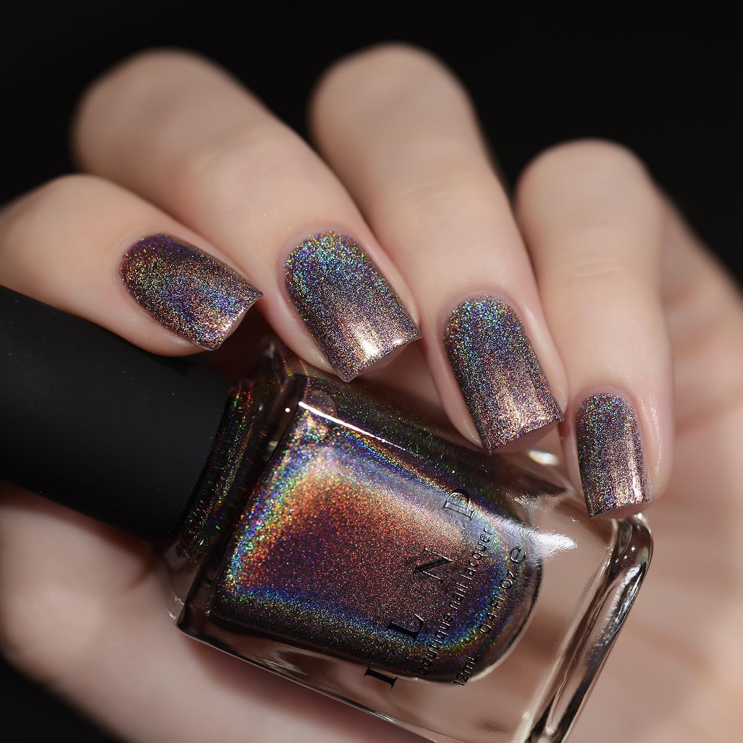 ESMALTE DE UÑAS ILNP CABLE CAR MARRÓN CEDRO ULTRA HOLOGRÁFICO - 4